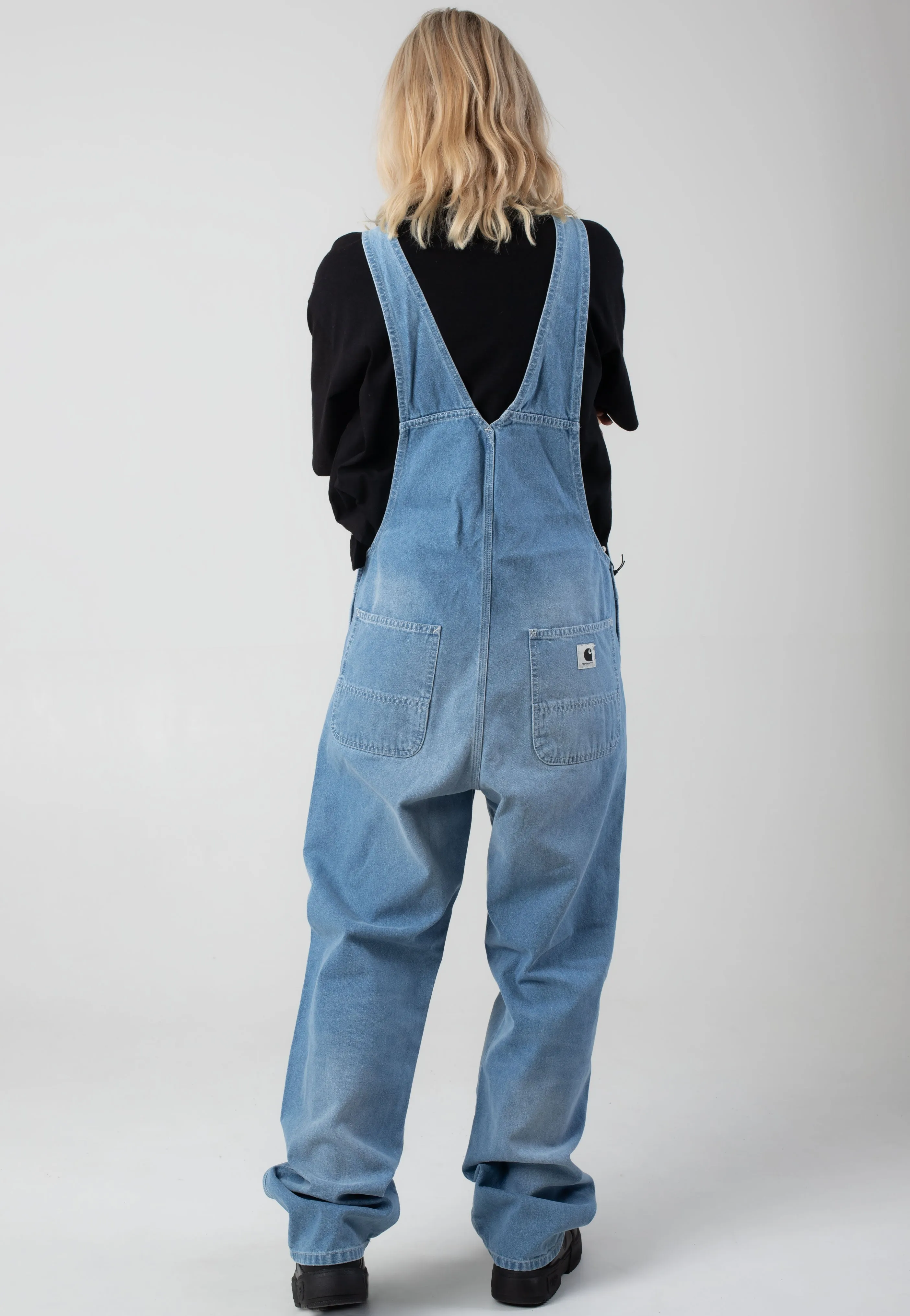 Practical Design Carhartt WIP - W' Bib Overall Straight Light True Washed Blue - Dungarees
