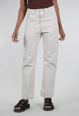 Light wash Canvas Utility Pant, Natural