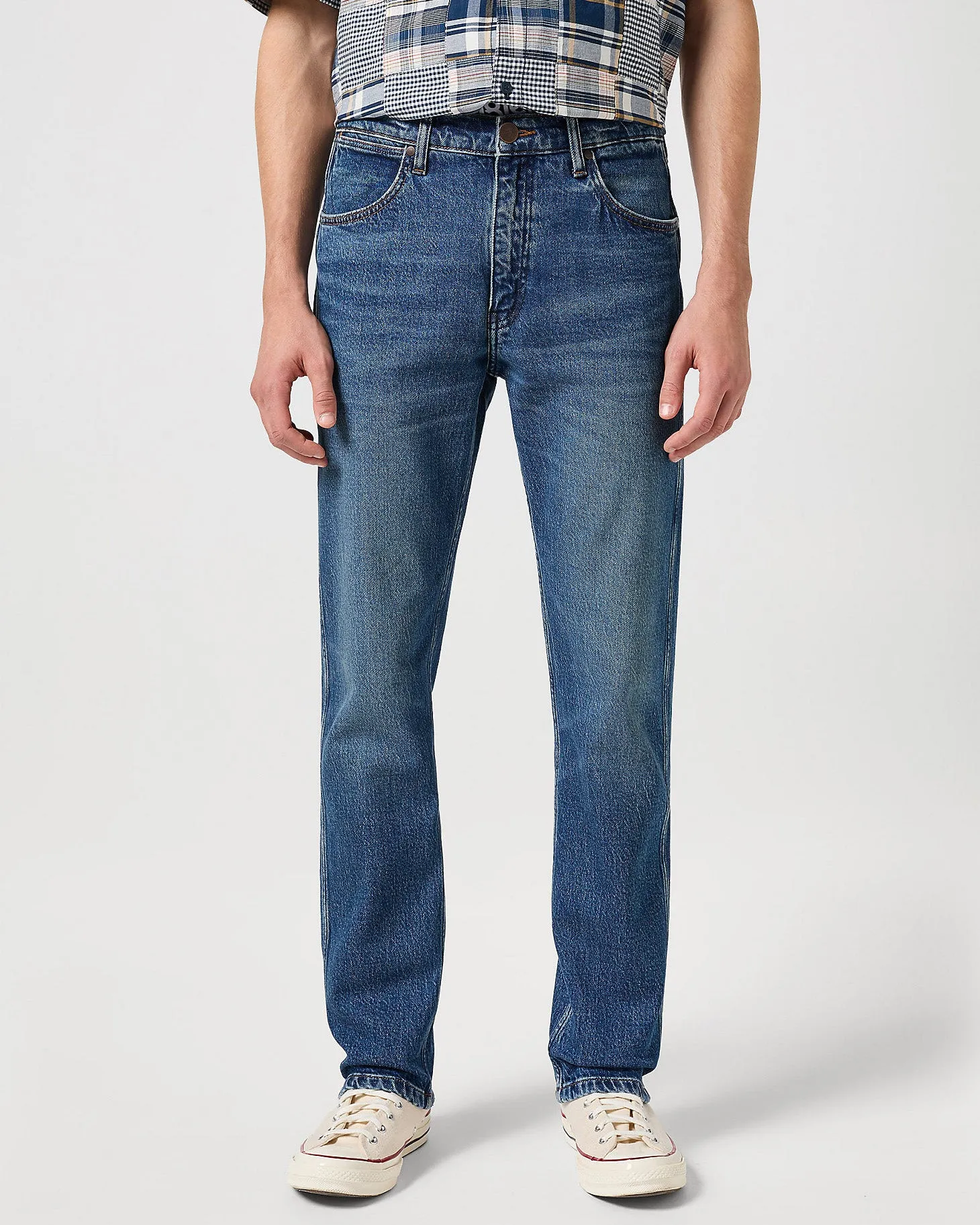 Wrangler Frontier Relaxed Straight Mens Jeans - Seeing Double | Wrangler Jeans | JEANSTORE