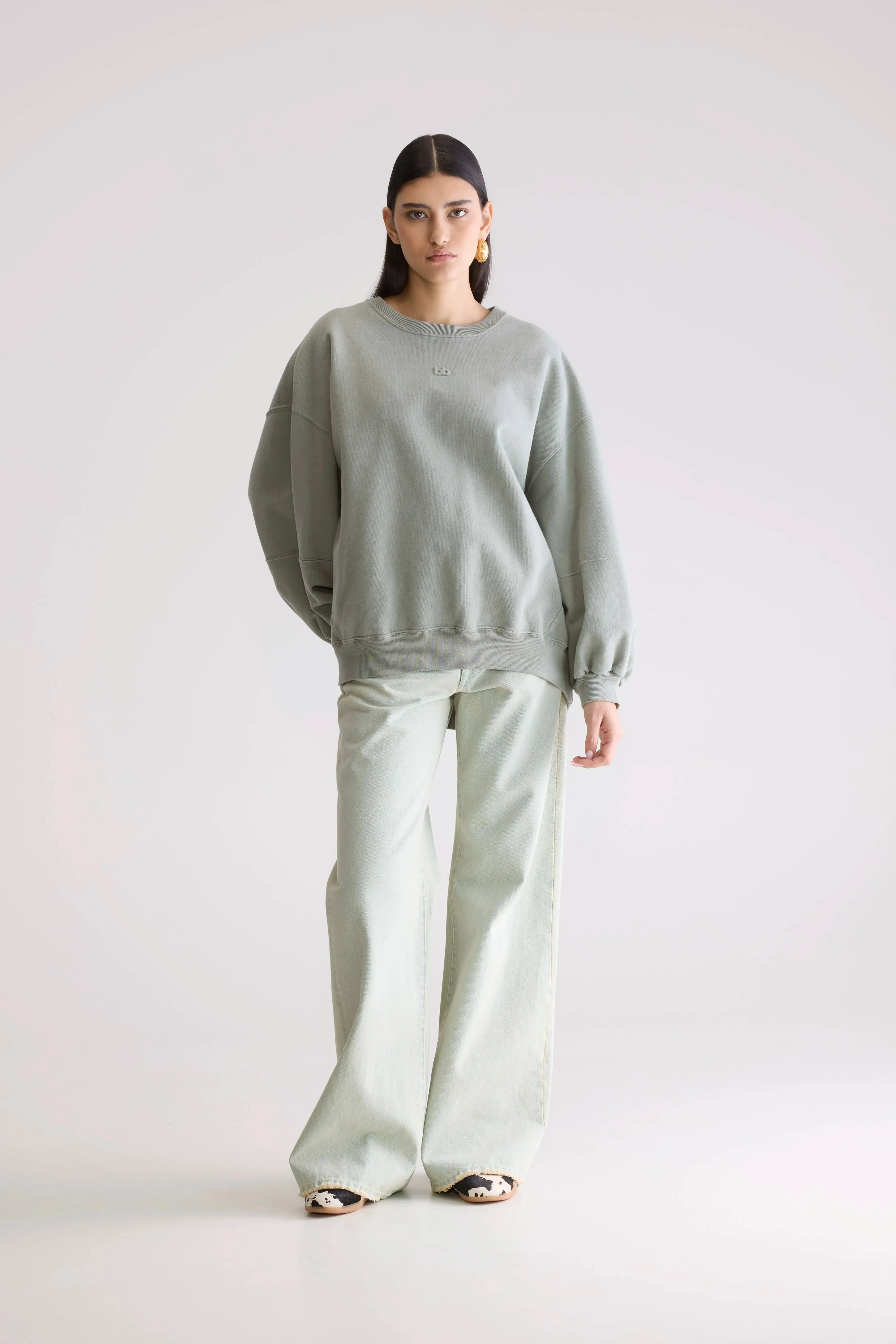 Practical items Trig crewneck sweatshirt (252 / W / MERCURY)