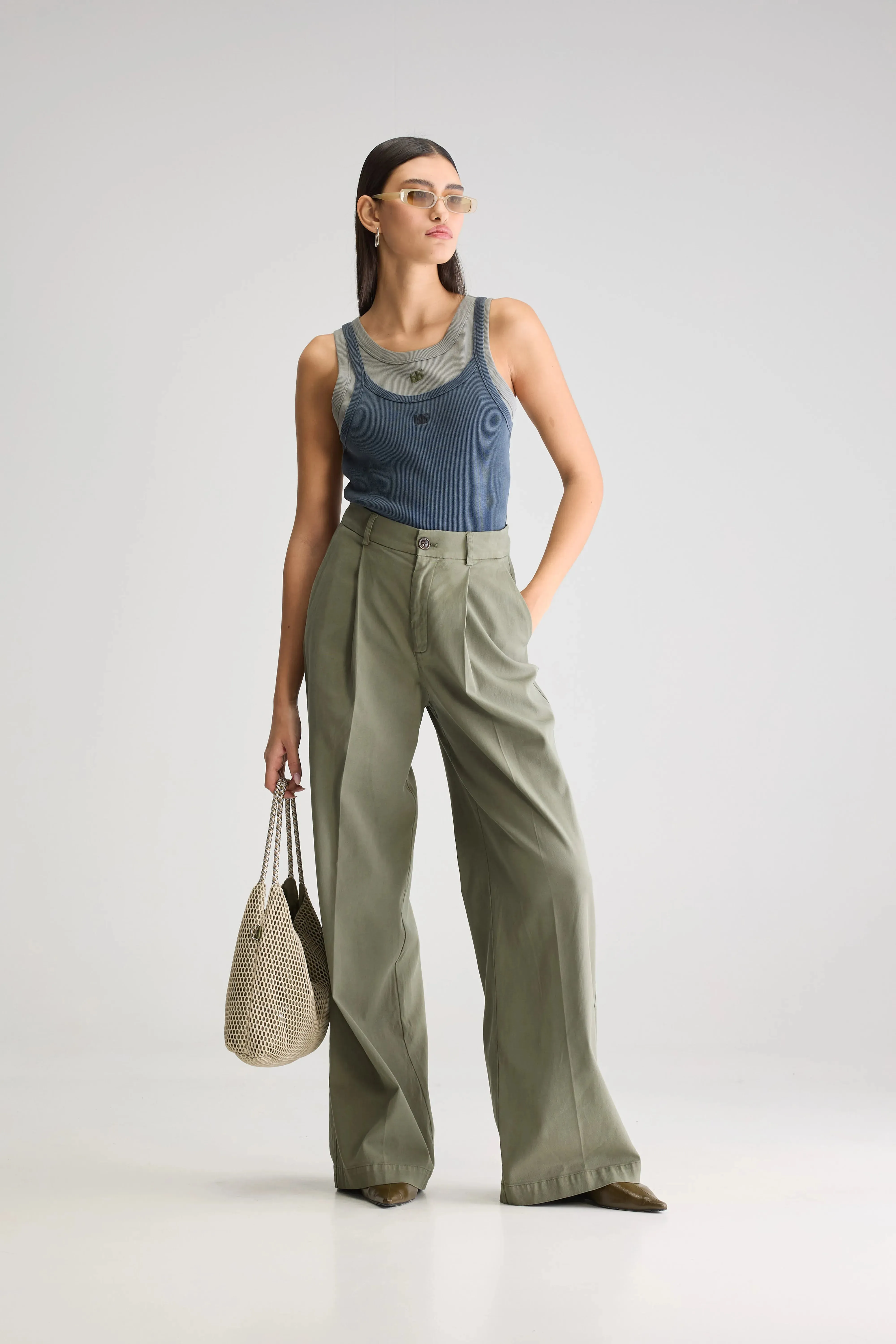 Premium Comfort Viktor formal trousers (251 / W / DUSTY OLIVE)