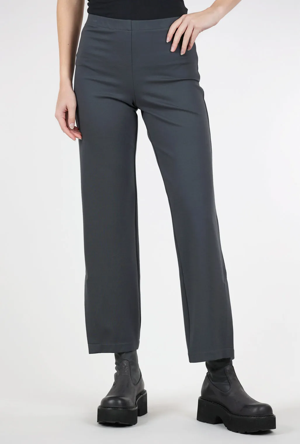 Ponte Side-Slit Pant, Obsidian Movement Ease