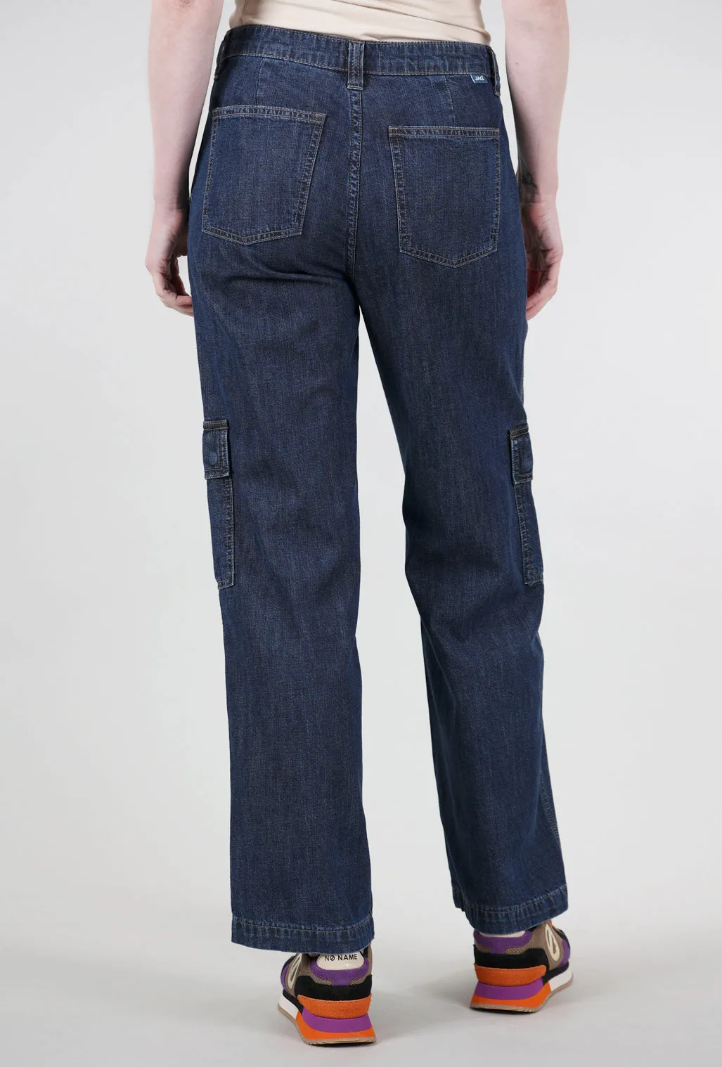 Premium Fit Lightweight Cargo Denim, Elysian Blue