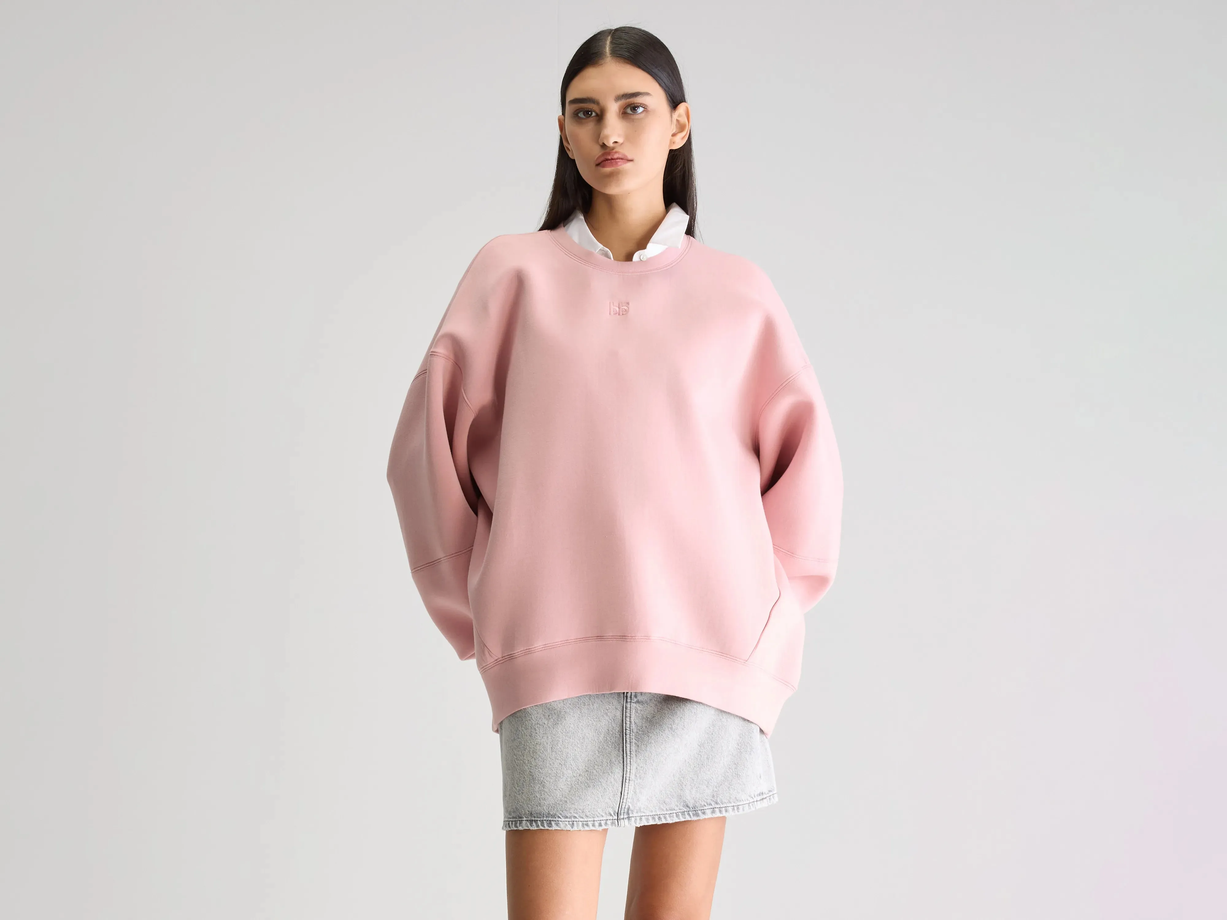 Trig crewneck sweatshirt (251 / W / CHEEKS) Warm product chambray casualness