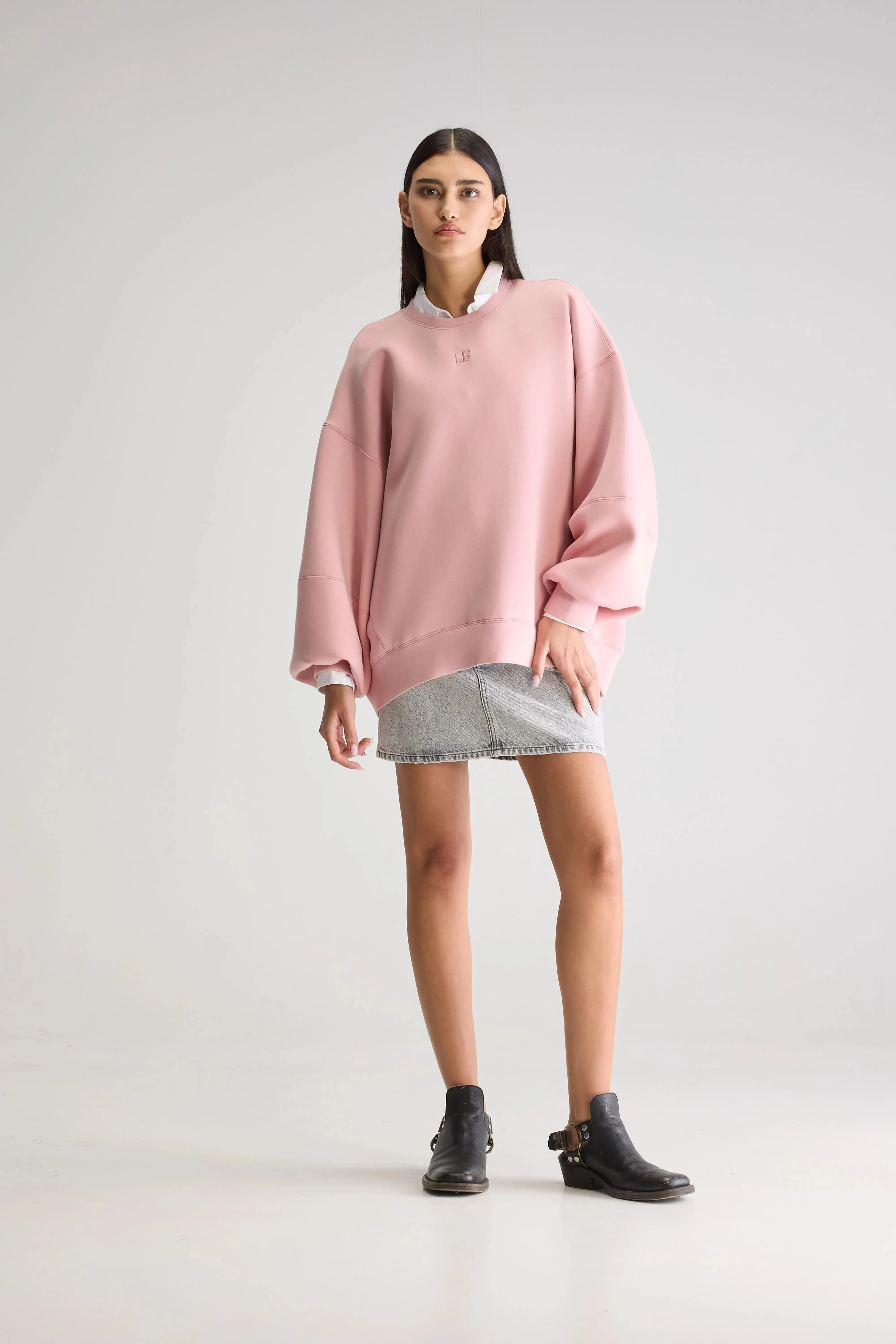 Premium Fleece Trig crewneck sweatshirt (251 / W / CHEEKS)