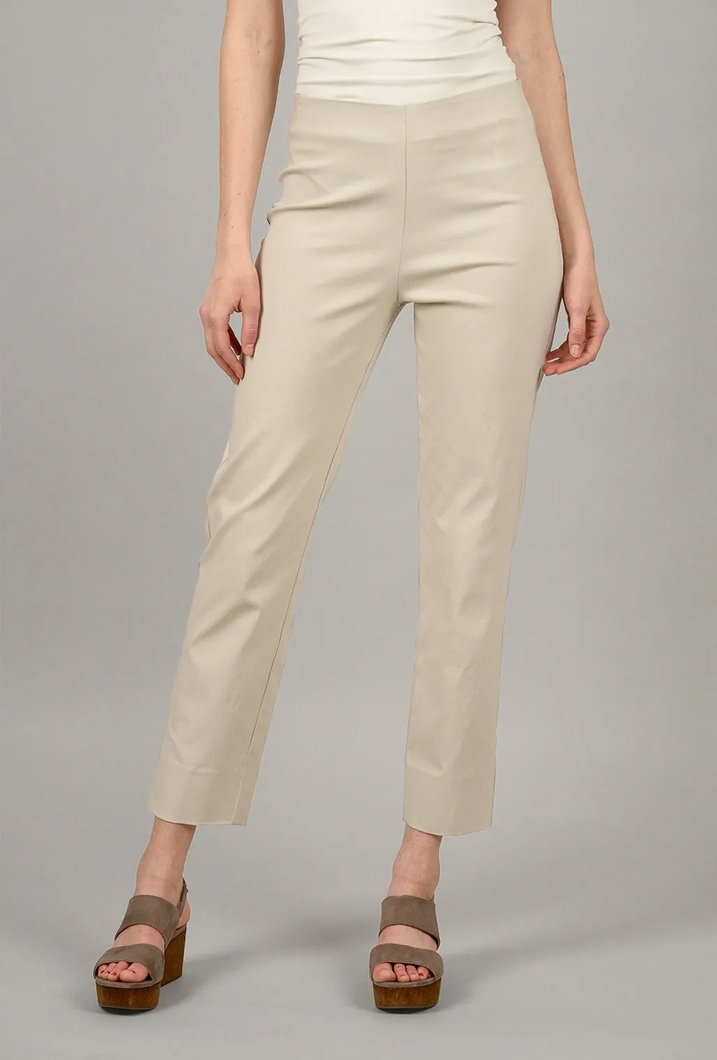 Pull-on style Ripped design Milo Pants, Off-White