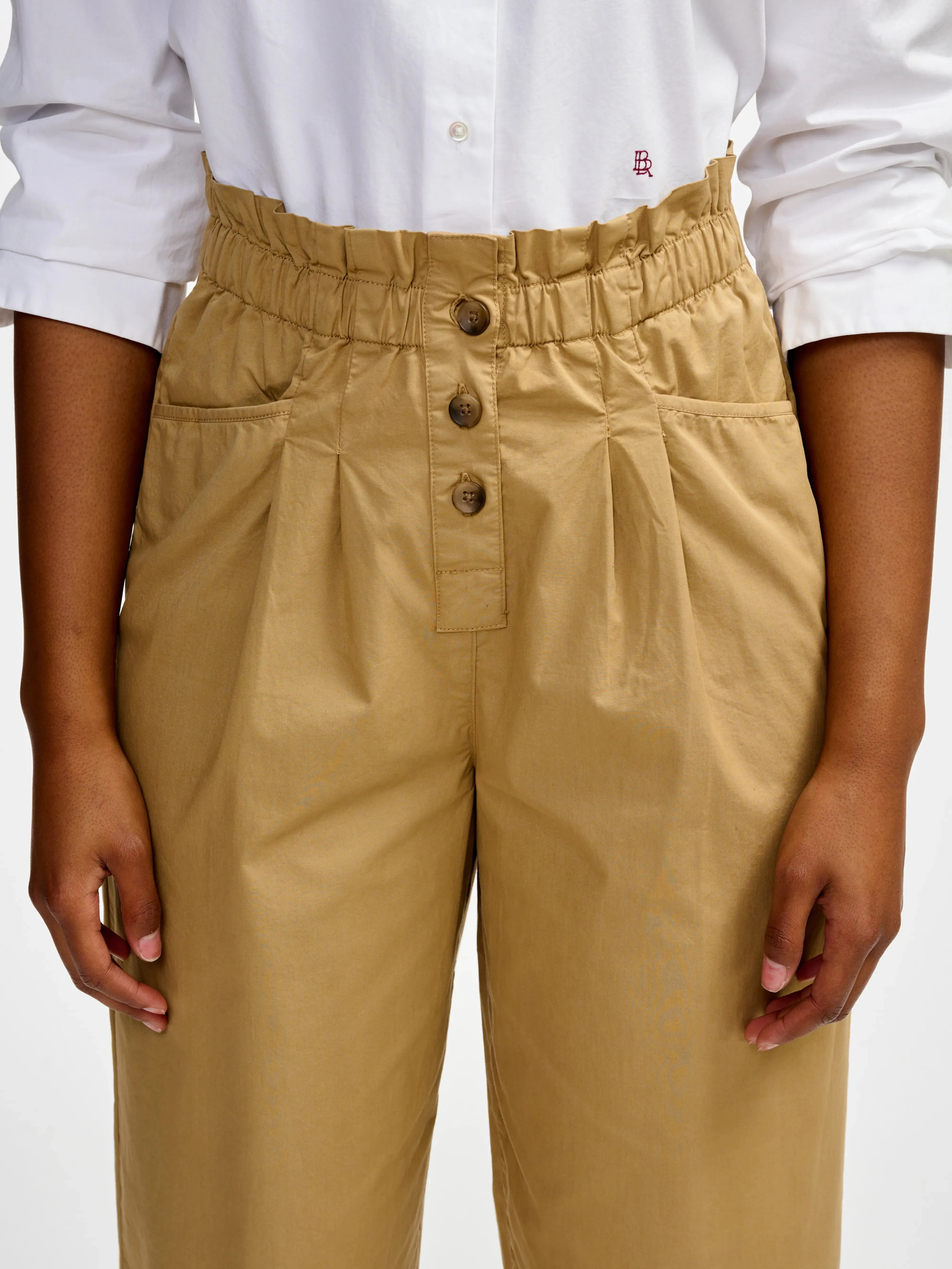 Premium Material lilow trousers (241 / W / CLAY)