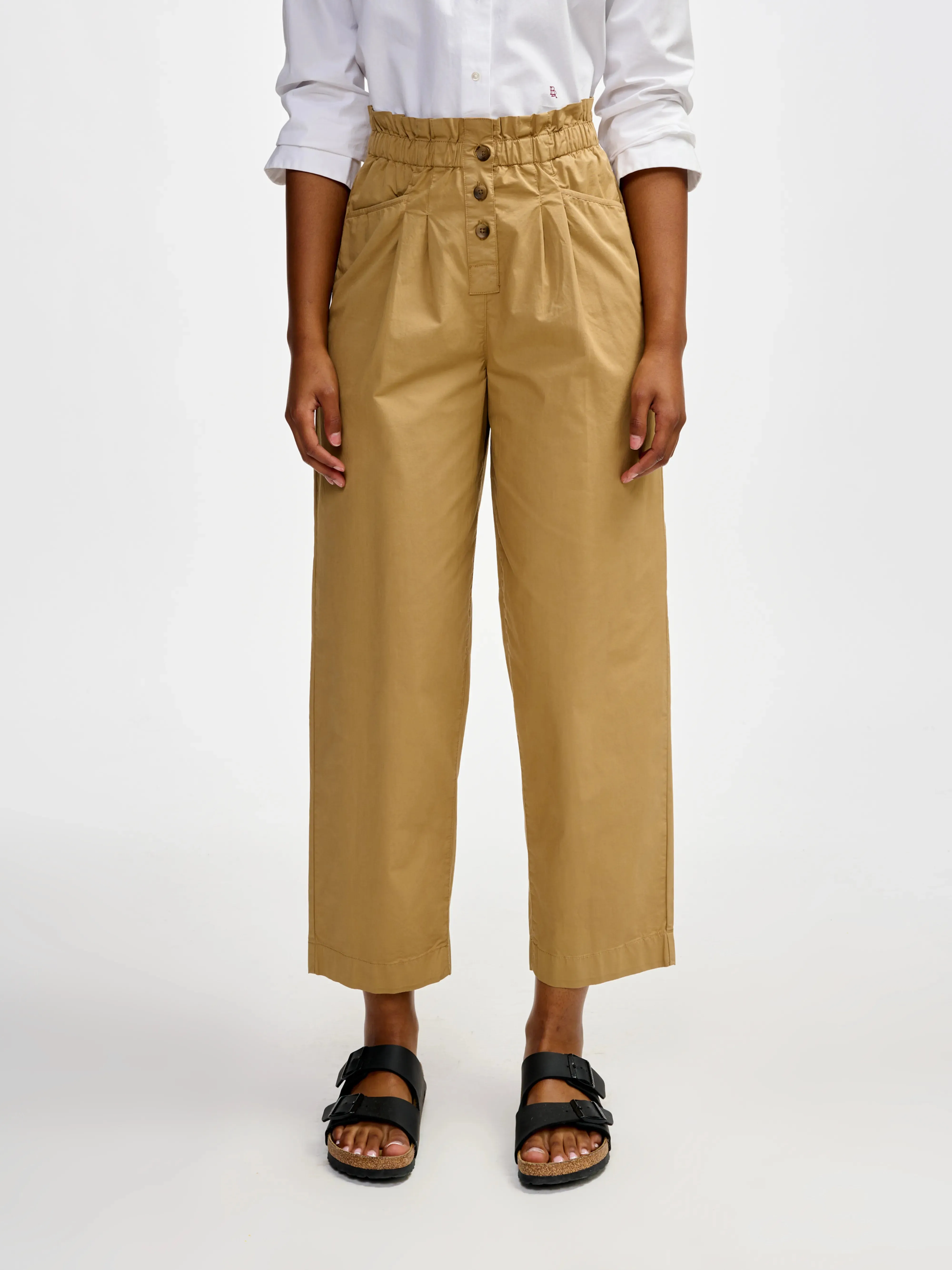 Premium Material lilow trousers (241 / W / CLAY)