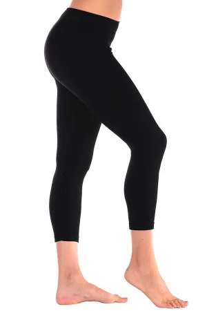Easy Match Multi-way wear MicroRib Capri Leggings, Multiple Colors