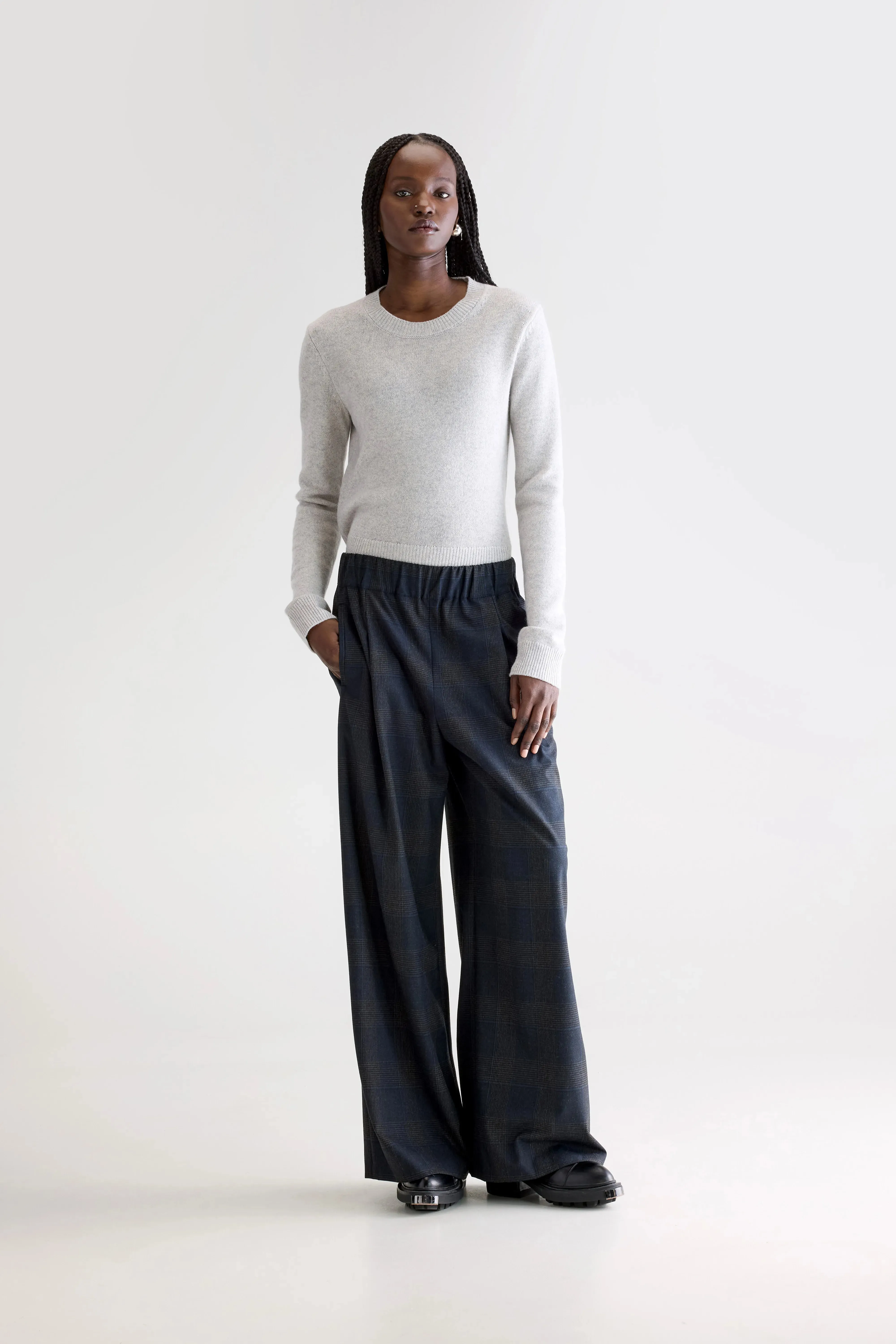 Premium Touch Vespa wide trousers (252 / W / CHECK A)