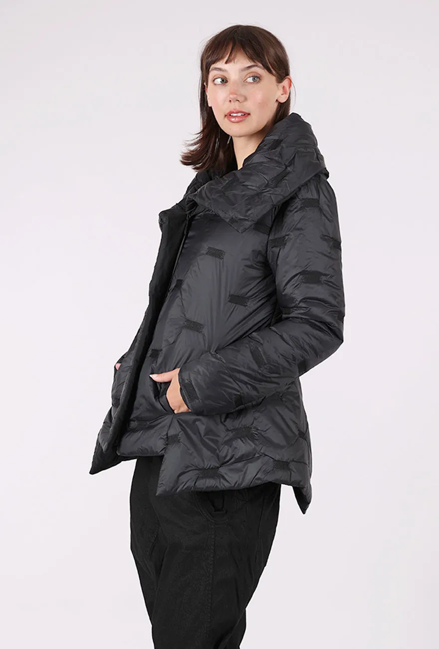 Preppy look Boca Puffer Jacket, Black