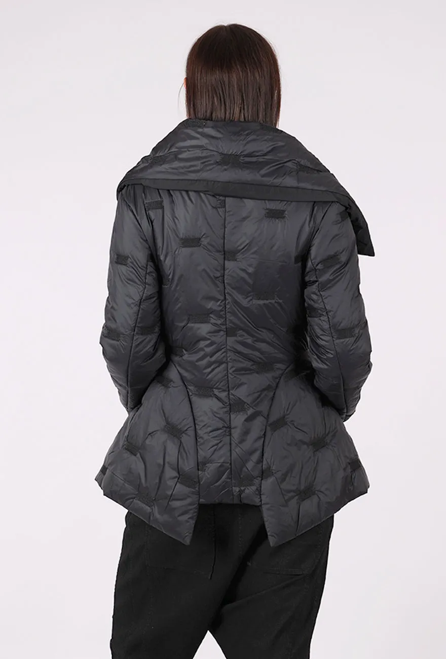 Preppy look Boca Puffer Jacket, Black