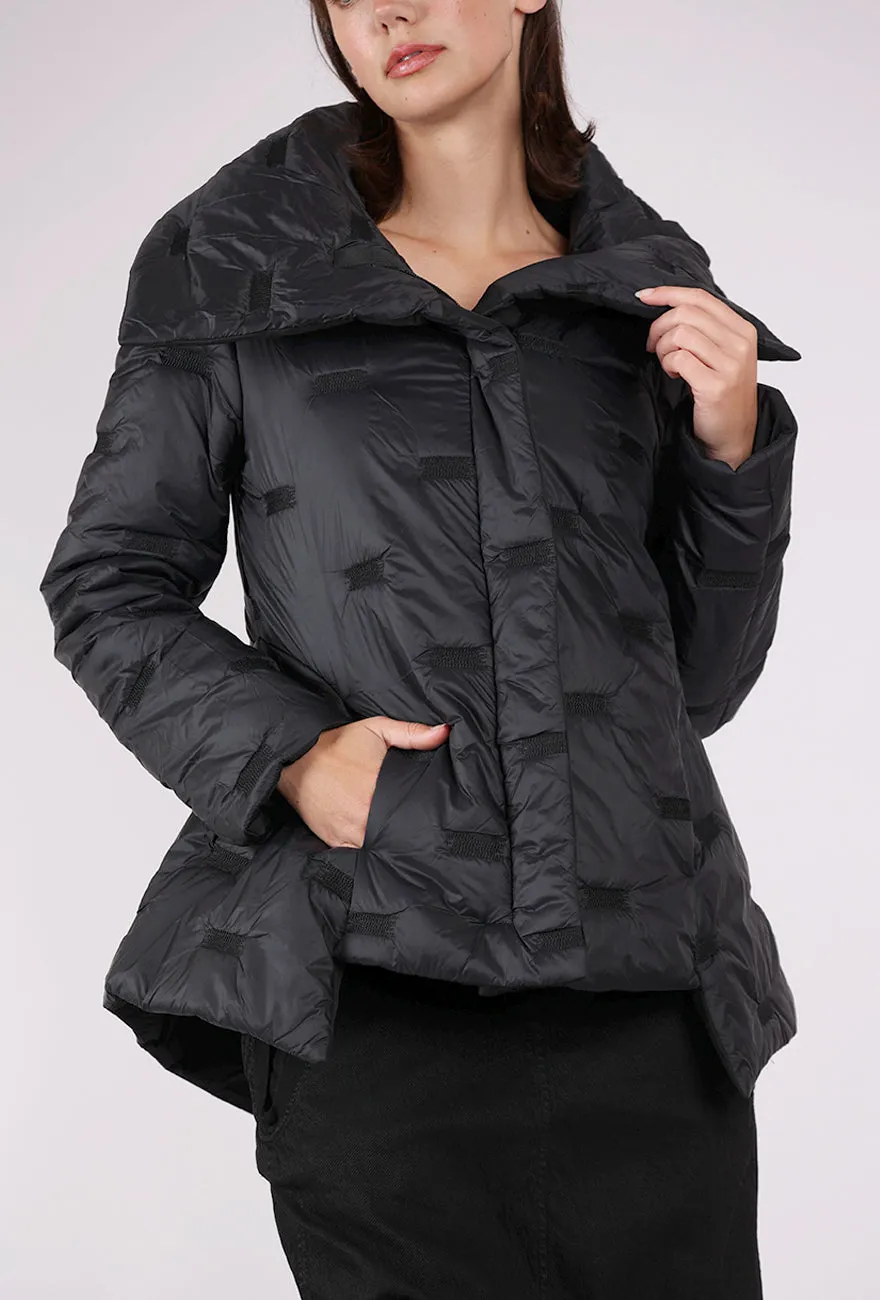 Preppy look Boca Puffer Jacket, Black