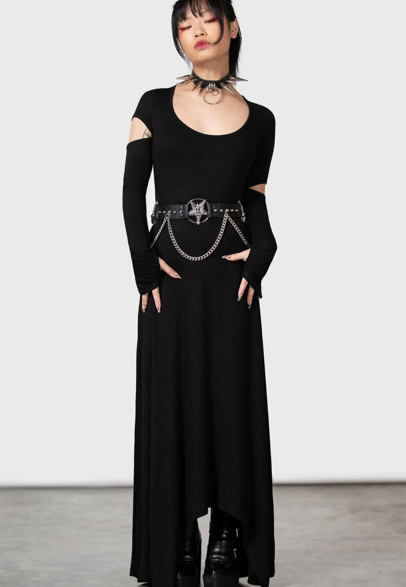 Printed Pattern Killstar - Morgan Le Fey Black - Dress
