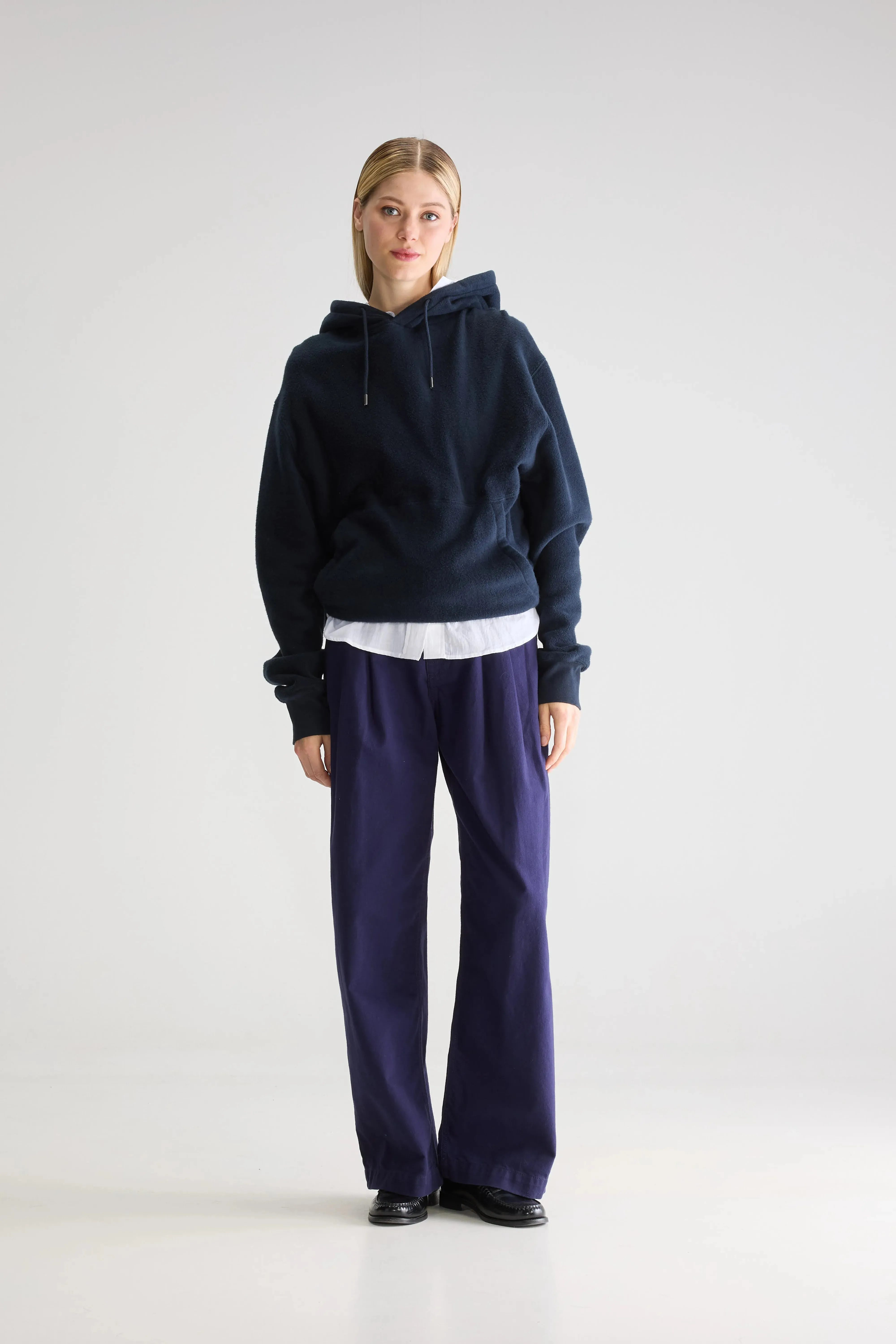 Pristine wide trousers (251 / W / INK) Premium Material