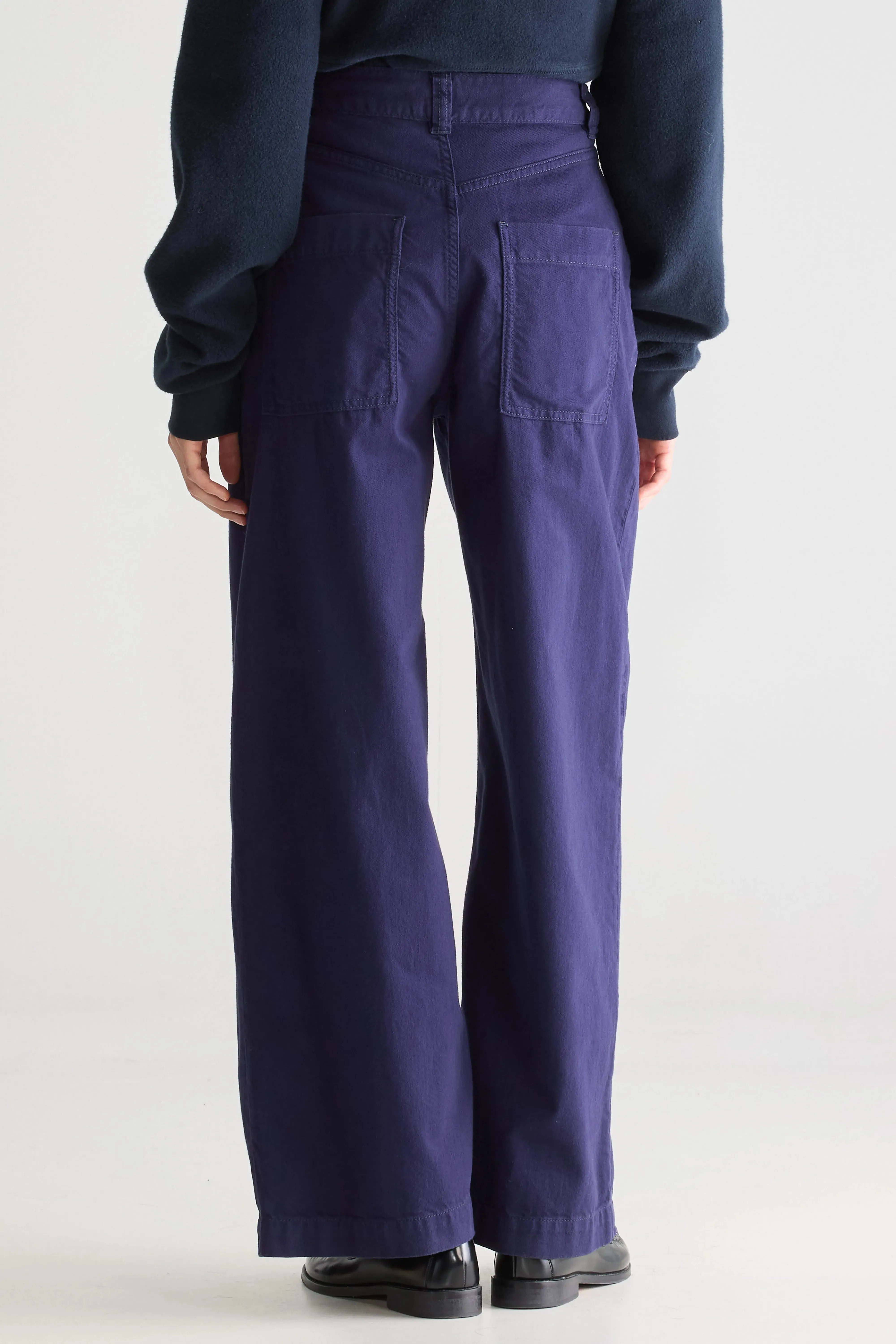 Pristine wide trousers (251 / W / INK) Premium Material