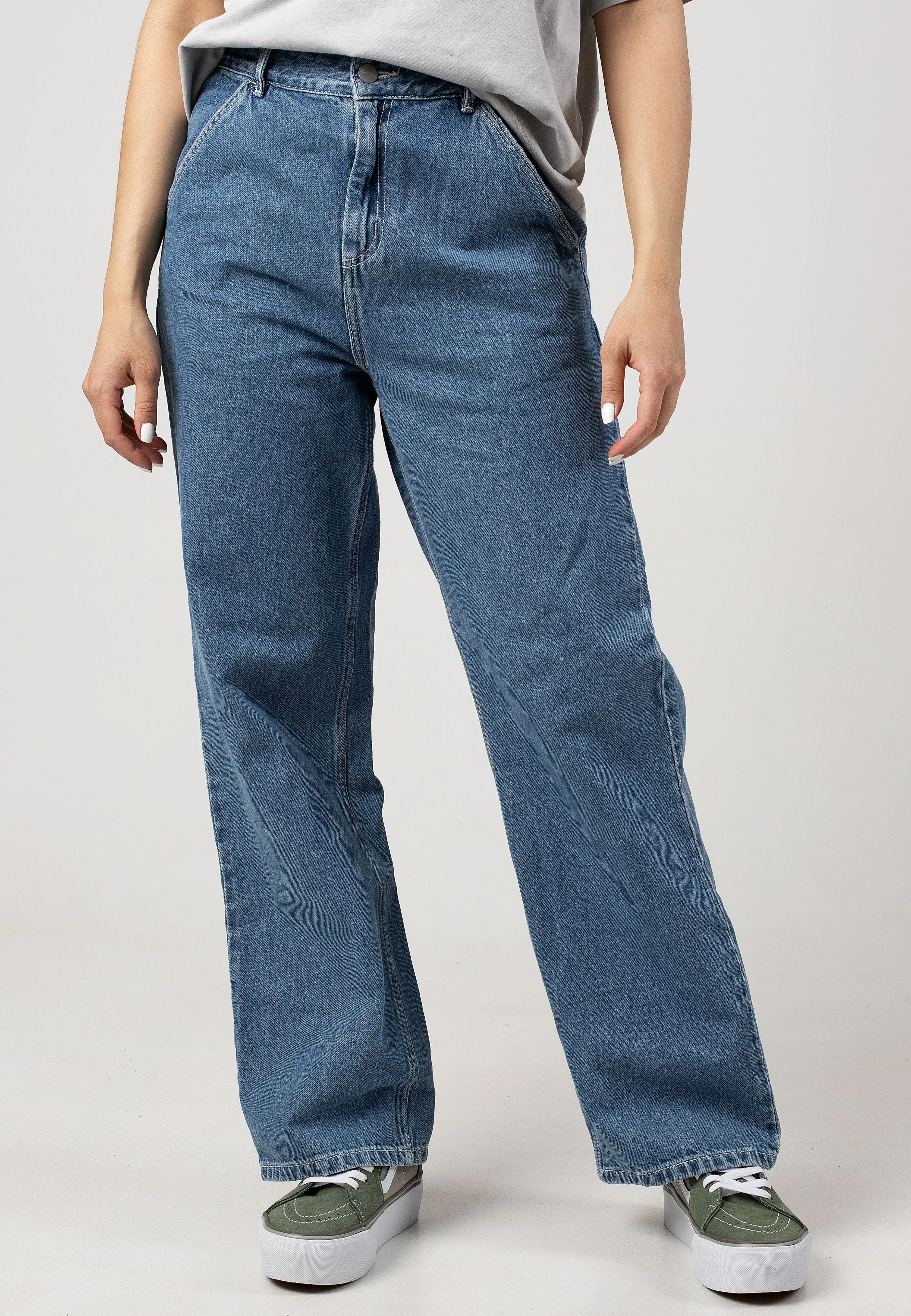 Carhartt WIP - W' Simple Heavy Stone Wash Blue - Jeans Cool Essential