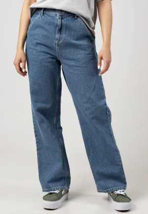 Carhartt WIP - W' Simple Heavy Stone Wash Blue - Jeans Classic Look Yearlong Fit