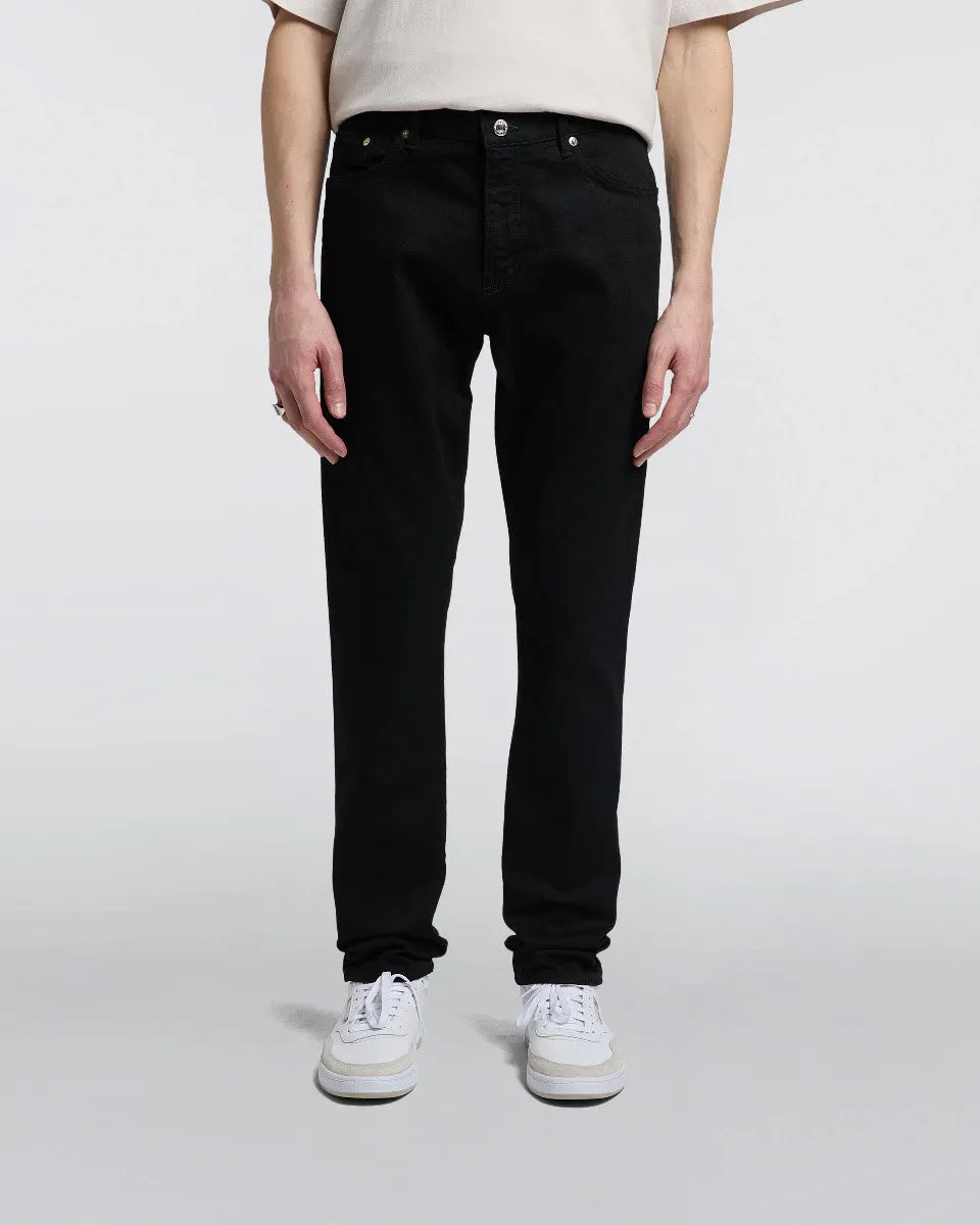 Edwin Made In Japan Slim Tapered Mens Jeans - 12.5oz Kaihara Black x Black Stretch Denim / Black Rinsed | Edwin Jeans | JEANSTORE