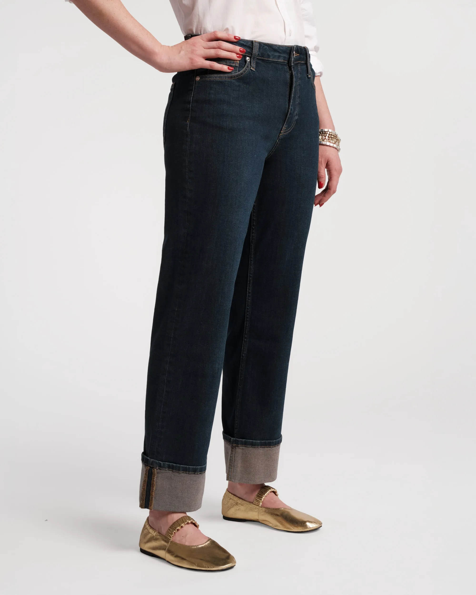 quick dry Smarty Cuffed Jean - Denim