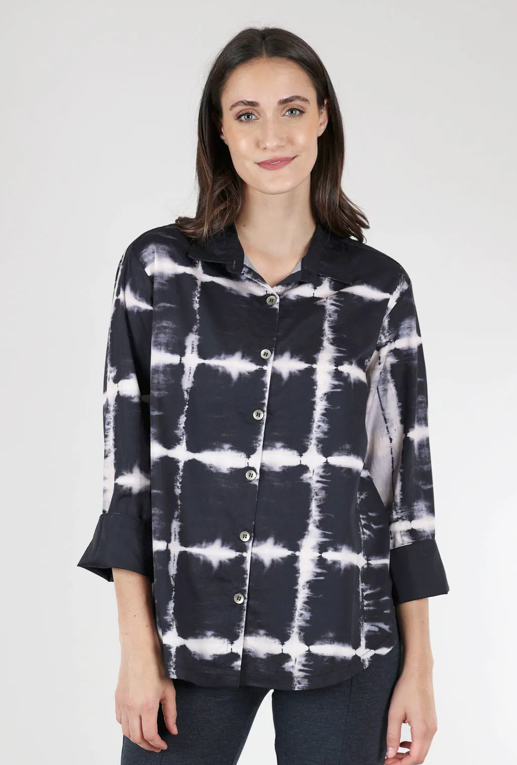 Quine Shirt, Ink Petra Dye Work Uniform Cool Comfort