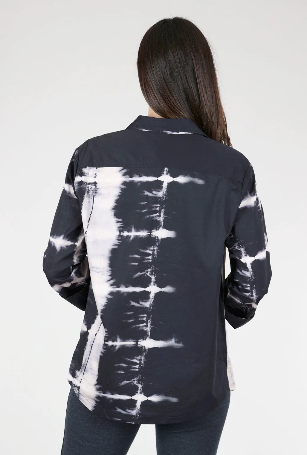 Quine Shirt, Ink Petra Dye Cropped Style