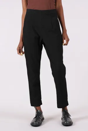 Raised Dot Slim Trouser, Black Check Move Comfort Cozy Design