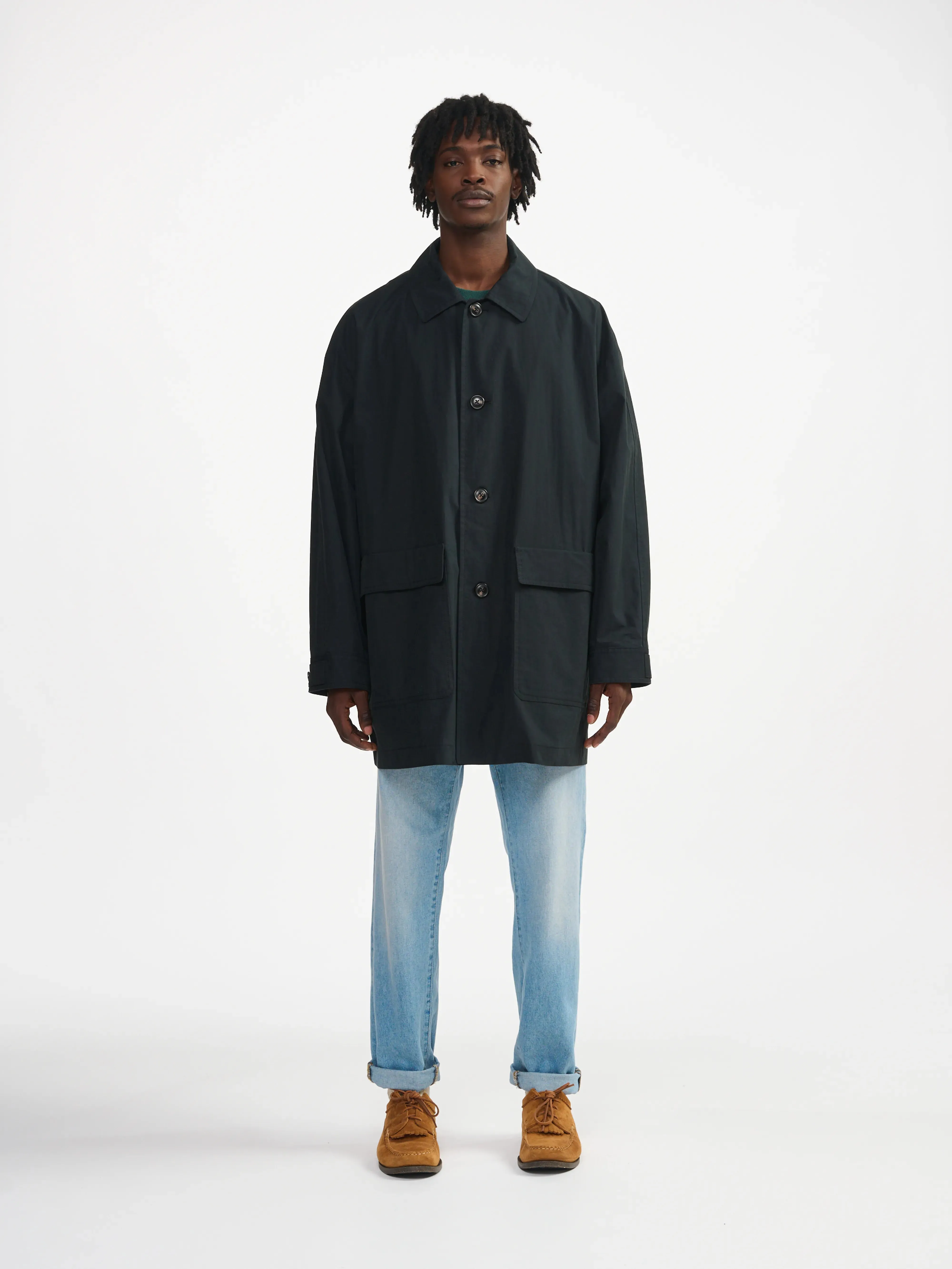 Ready For Elements jam trench coat (241 / M / BLACK BEAUTY)