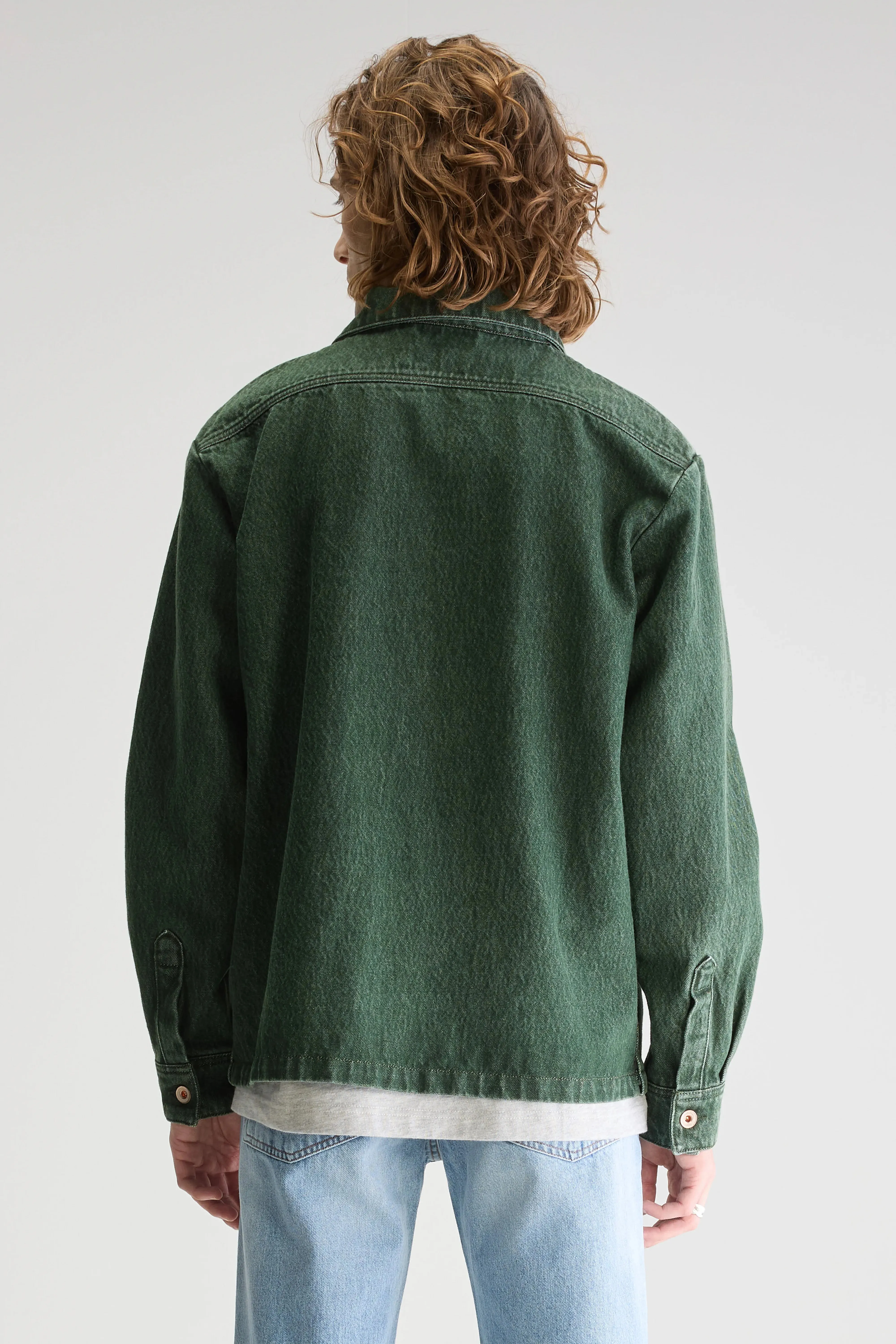 Ready When Needed Goney denim overshirt (251 / M / GREEN STONE)