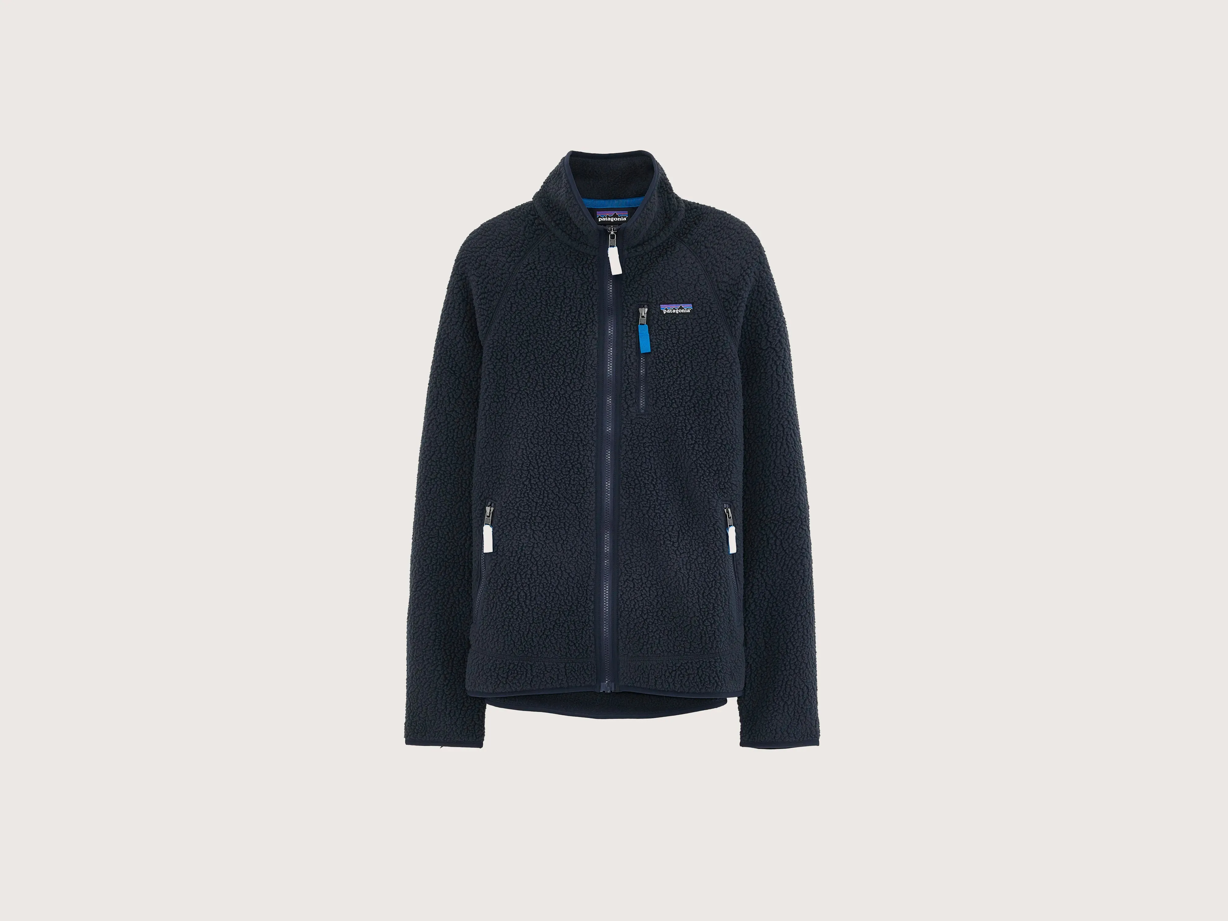 Lightweight Shell Slim Tailored Men's Retro Pile Fleece Jacket (242 / M / BLUE)