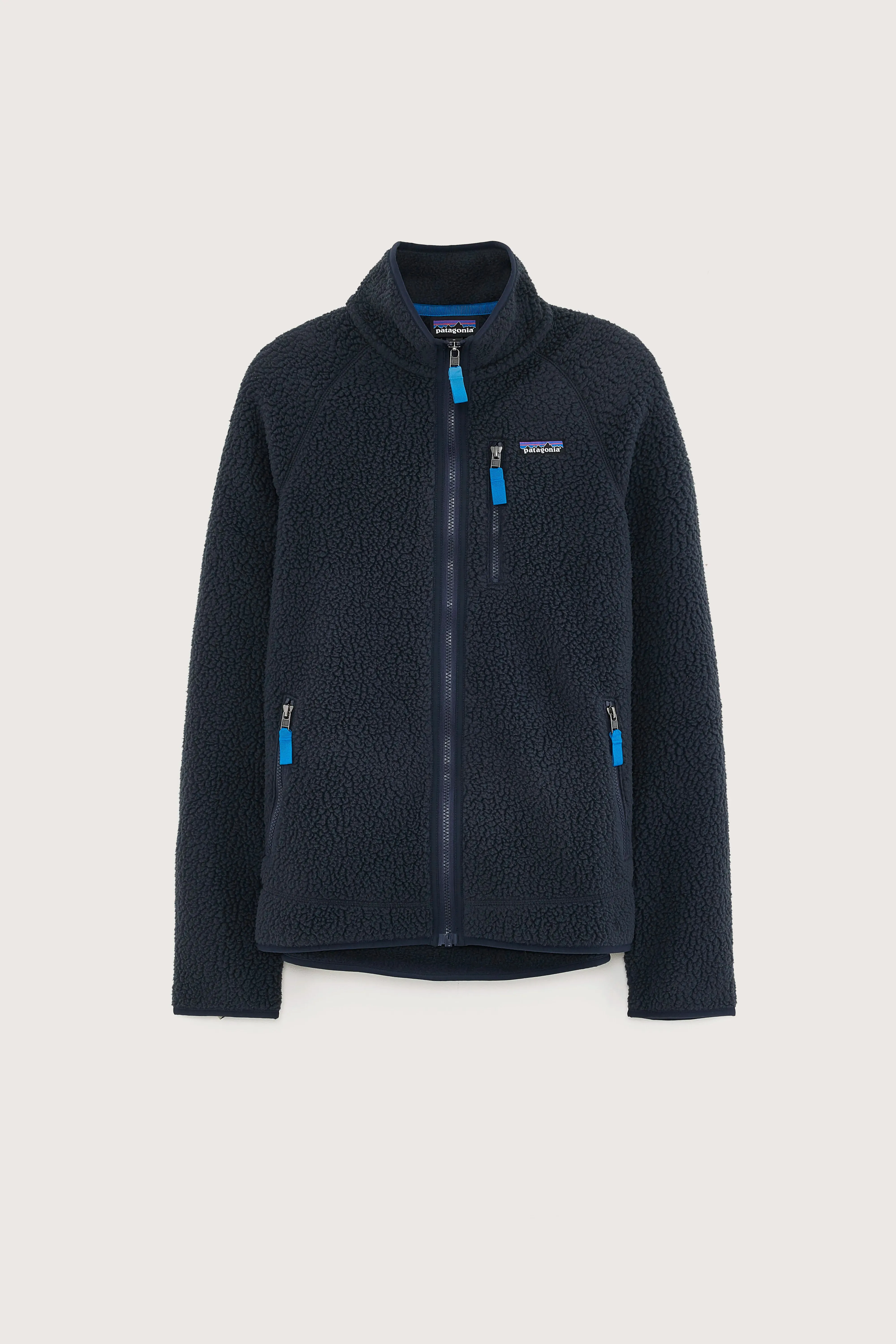 Recycled fabric Men's Retro Pile Fleece Jacket (242 / M / BLUE)