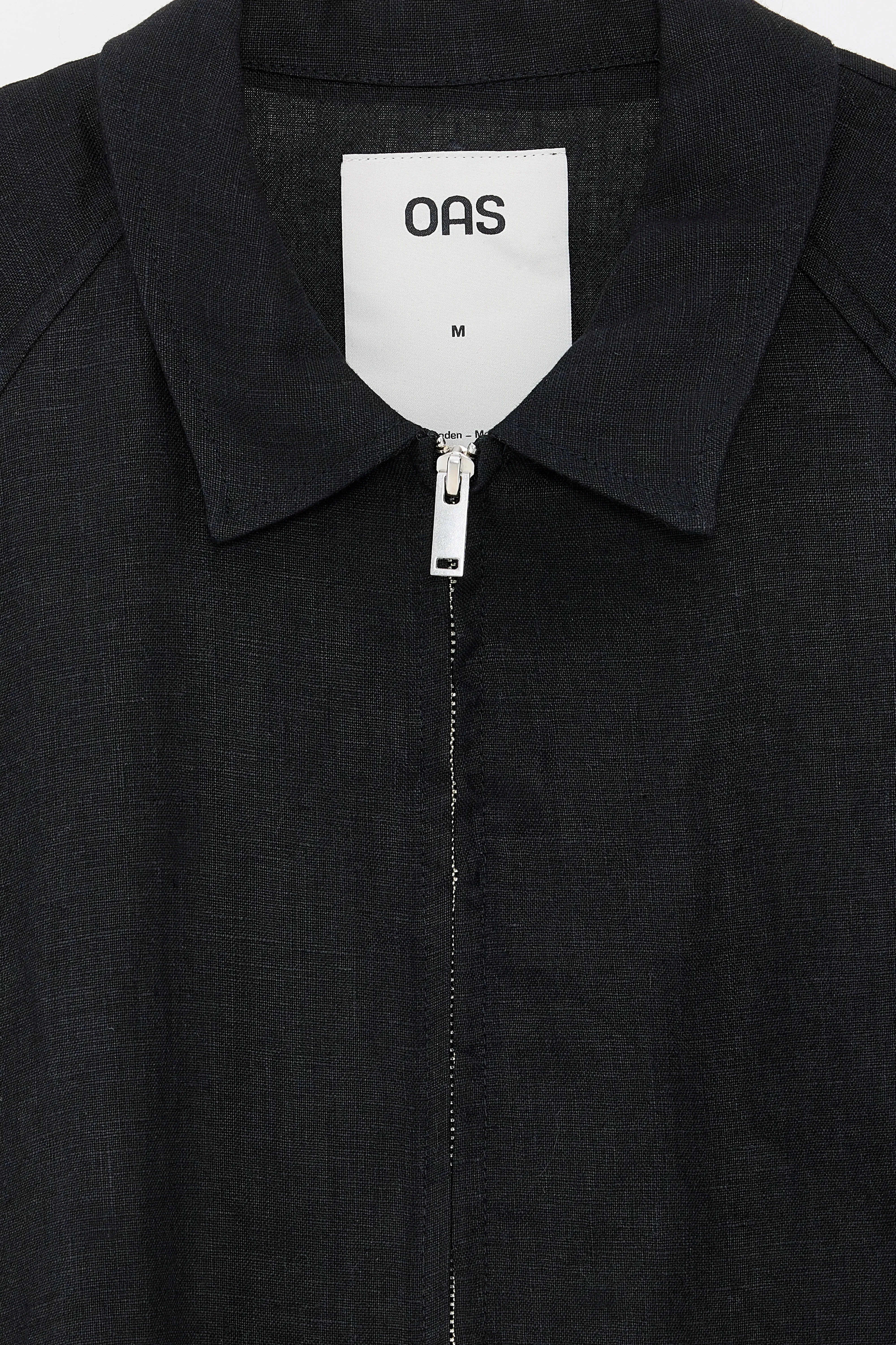 Refined Detail Nero Zack Linen Shirt  (251 / M / BLACK)