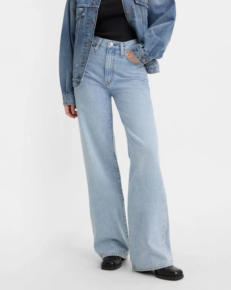 Levi's Womens Ribcage Wide Leg Jeans - Far And Wide | Levi's Jeans | JEANSTORE