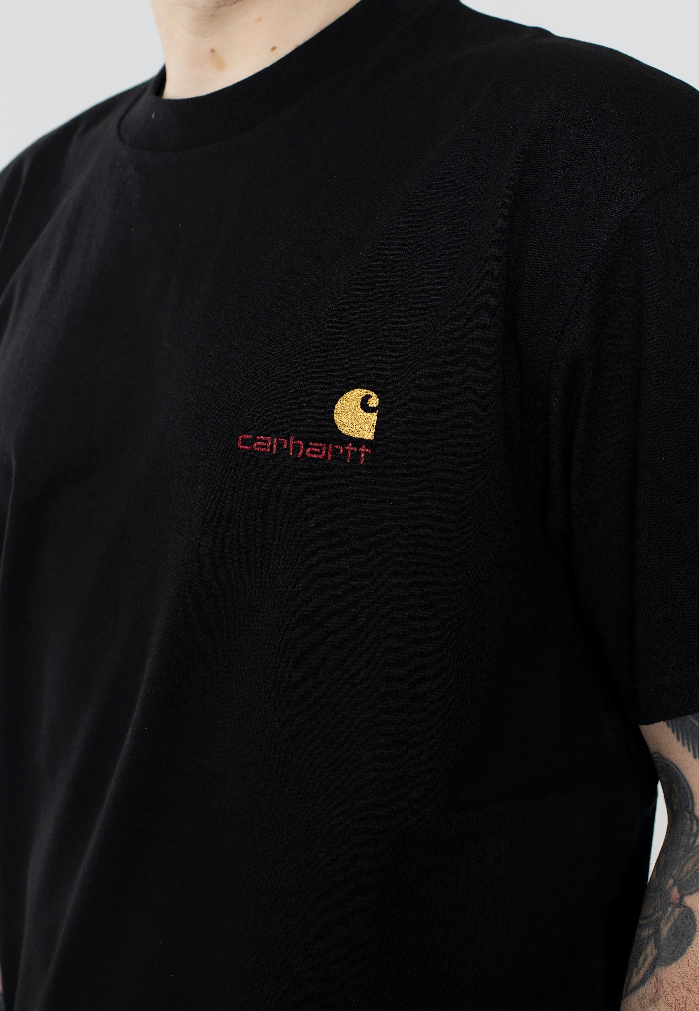Refined - tasteful Carhartt WIP - American Script Black - T-Shirt