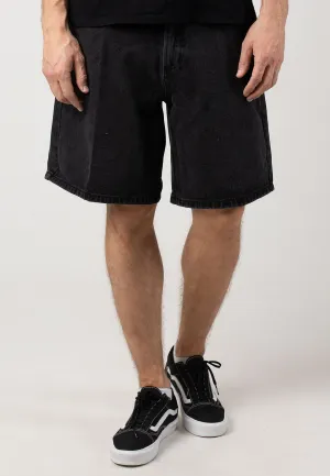 On The Go Fitness Look Carhartt WIP - Single Knee Stone Washed Black - Shorts