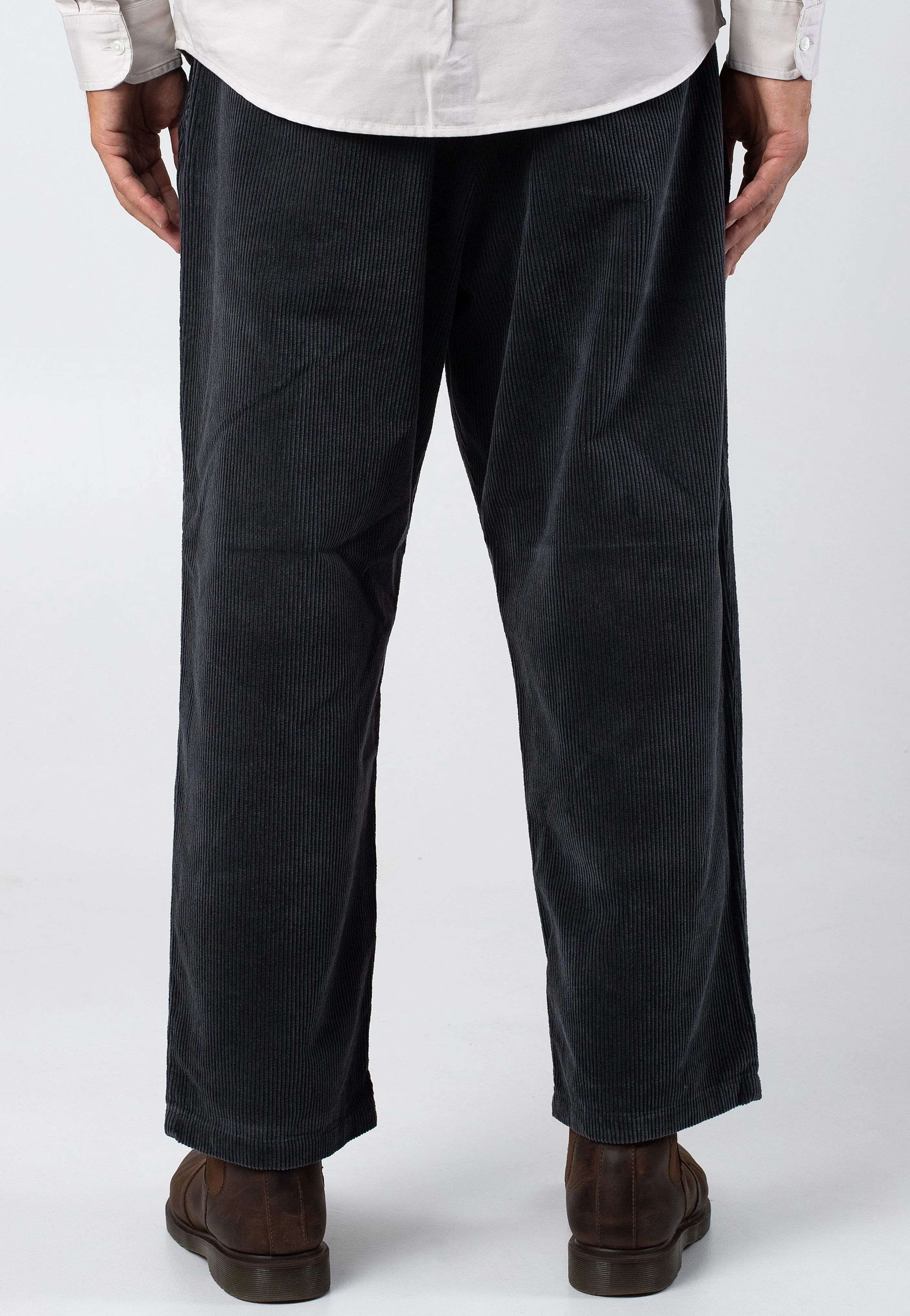 Relaxed Design Carhartt WIP - Evan Rinsed Graphite - Pants