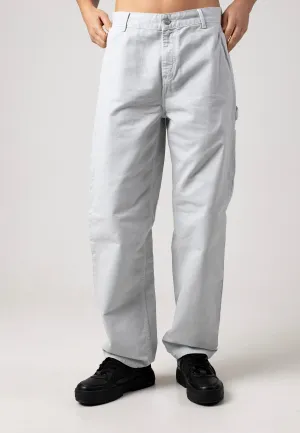 Stylish Comfort Core Ease Carhartt WIP - W' Pierce Straight Garment Dyed Sonic Silver - Pants