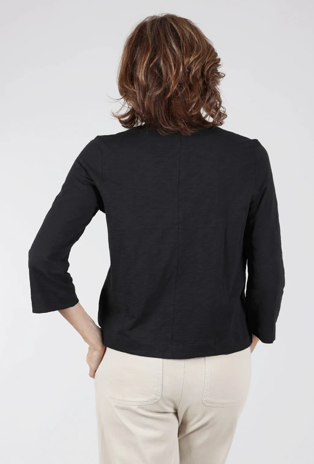 Relaxed Design Easy Open Cardie, Black