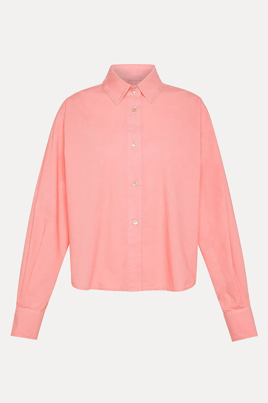 Relaxed Fit Cotton Boxy Shirt