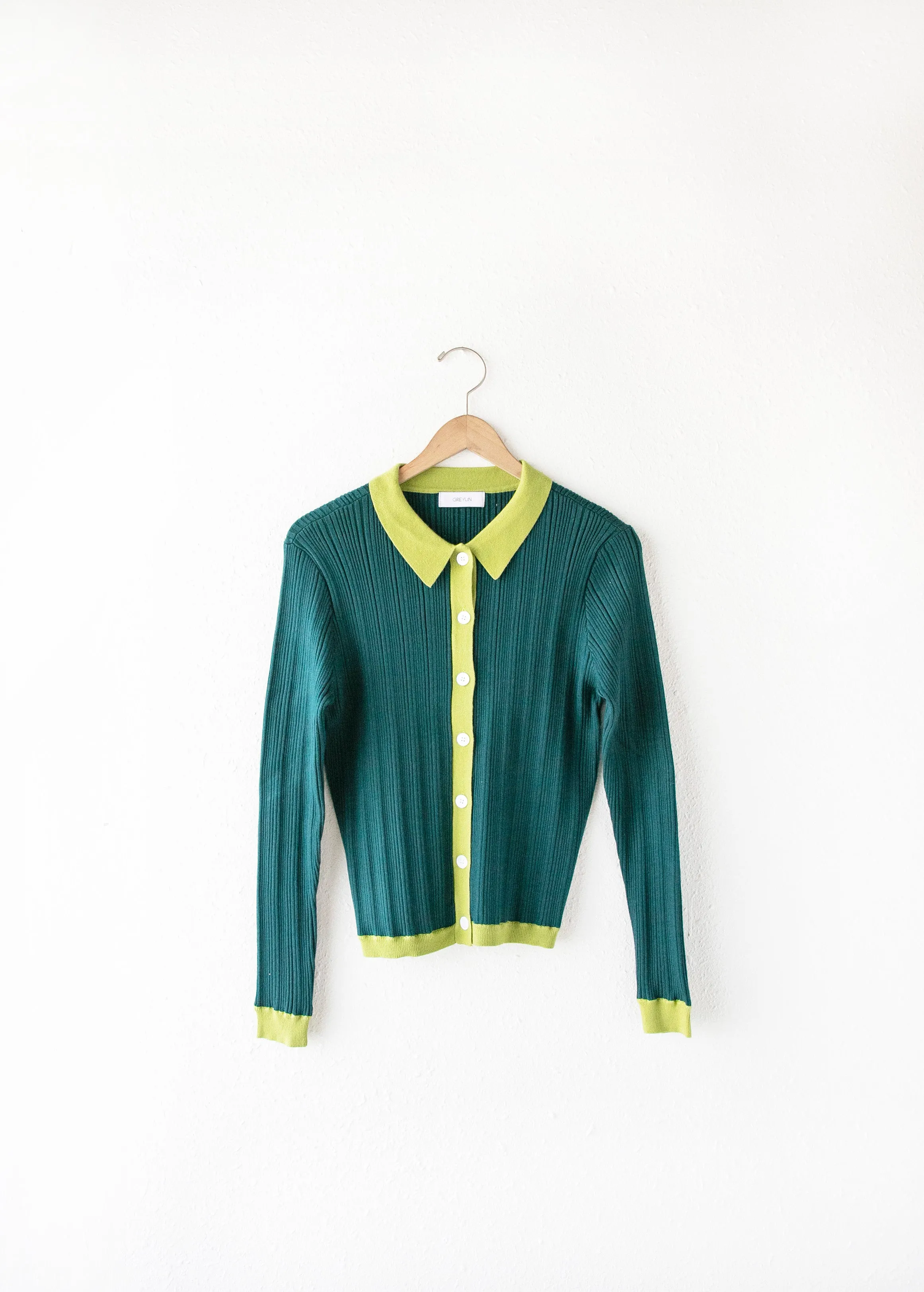 Heavy-knit pullover Sophisticated knit piece Rivas Colorblocked Rib Knit Top