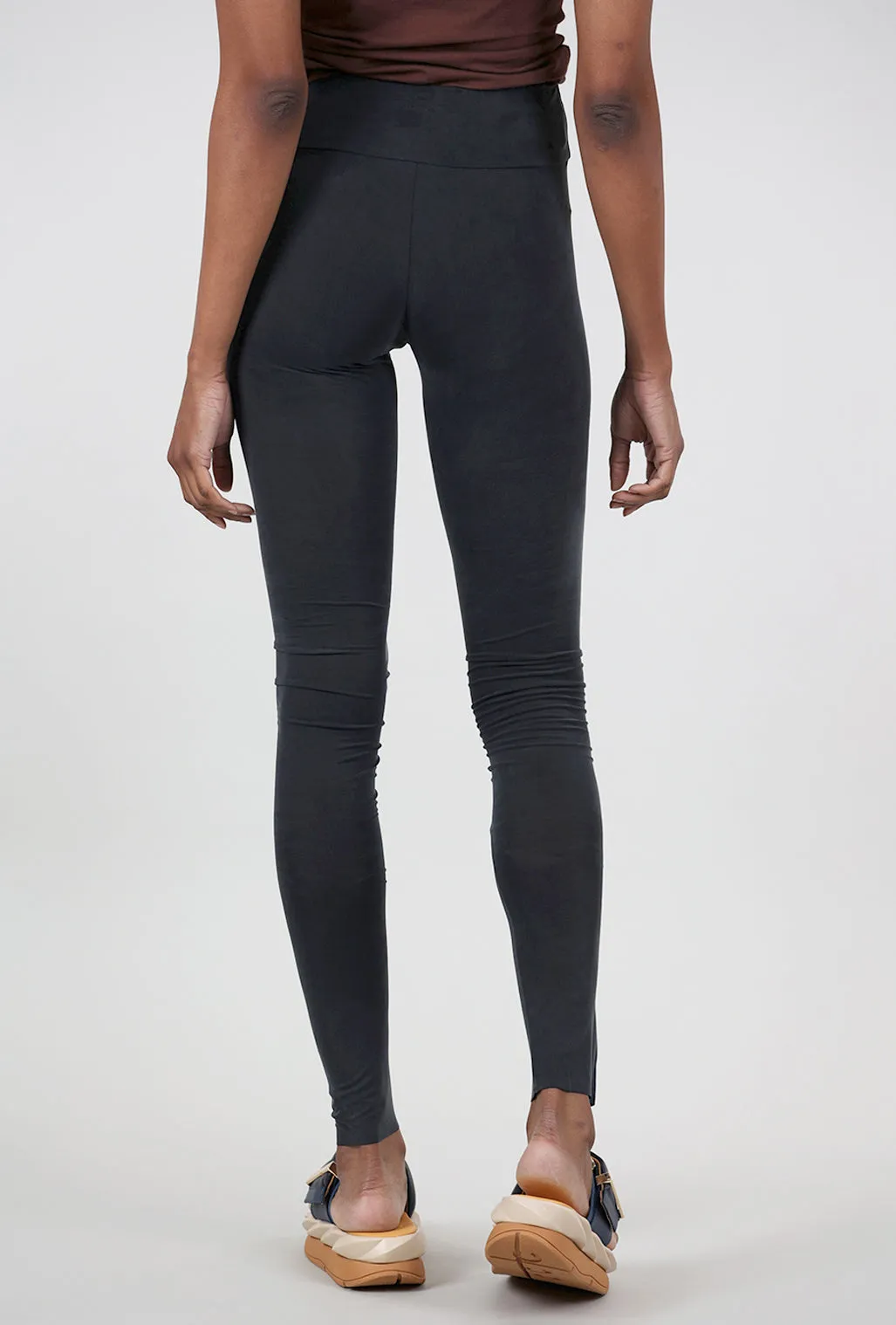 Relaxed Style Camme Cupro Leggings, Velvet Denim