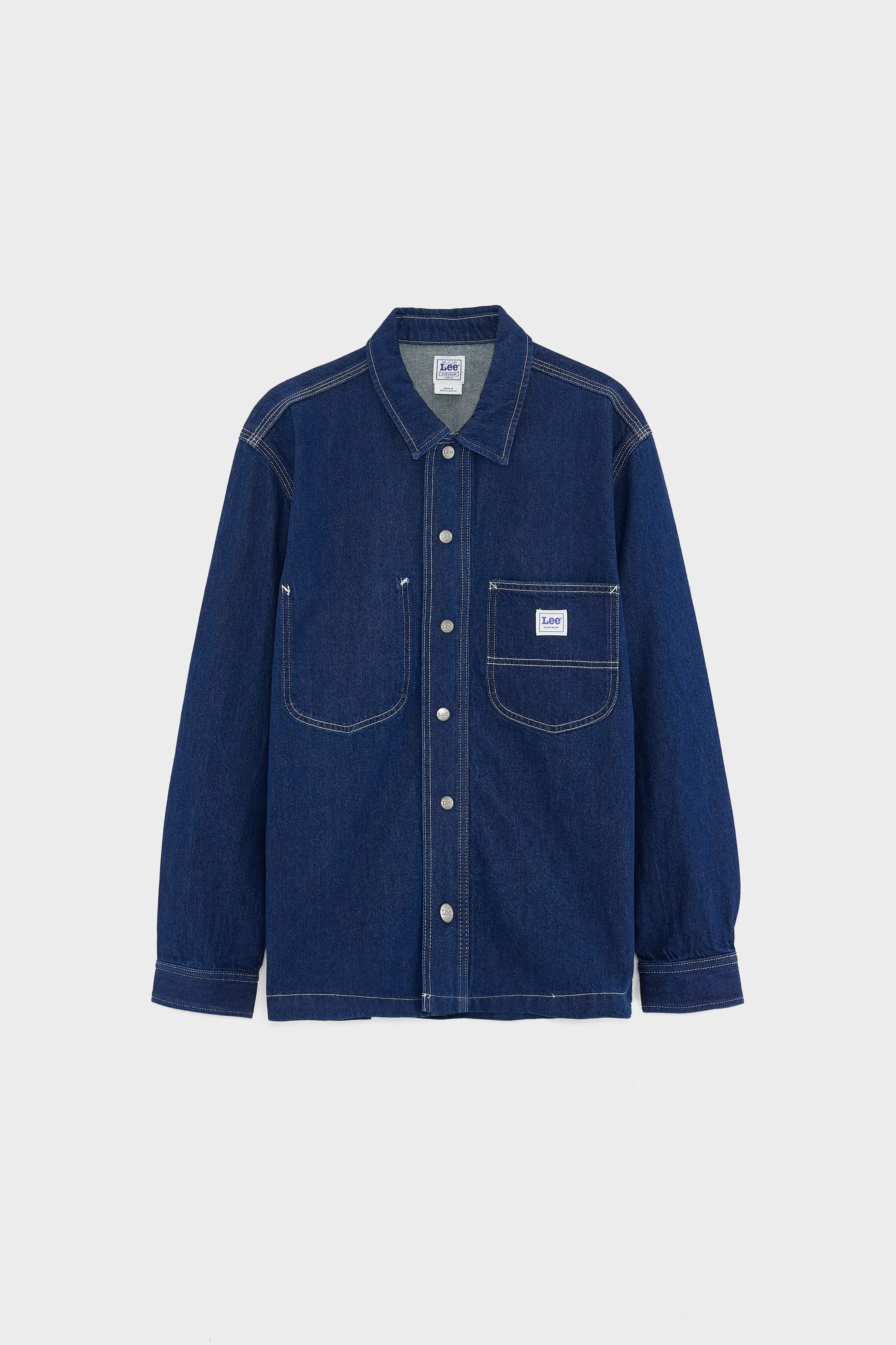 Relaxed Workwear Overshirt  (251 / M / BLUE) Core Fit Layer