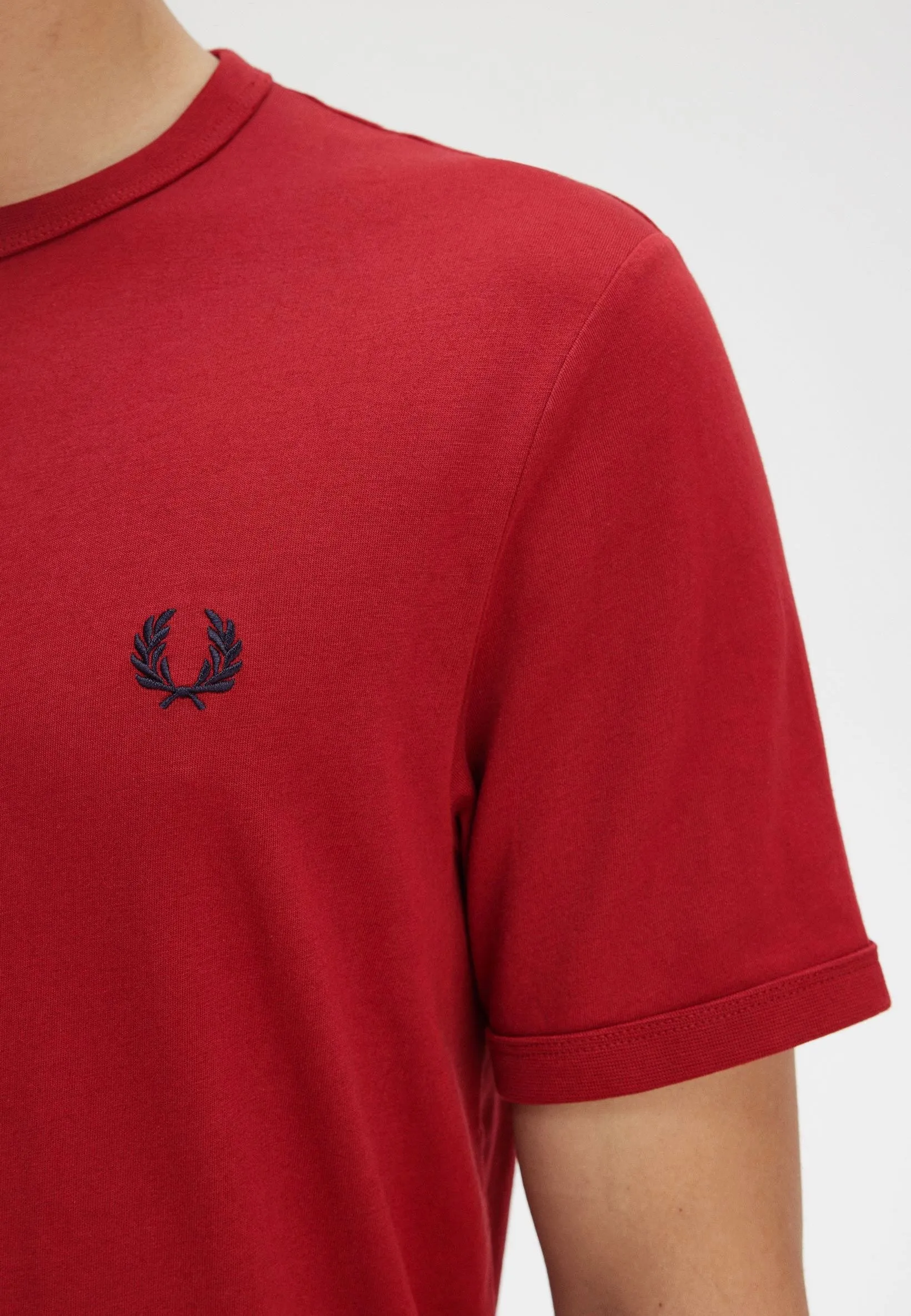 Retro Outfit Fred Perry - Ringer Burnt Red - T-Shirt
