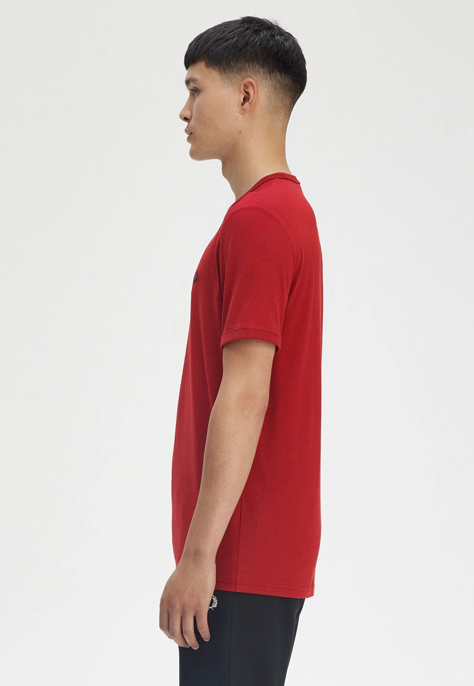 Retro Outfit Fred Perry - Ringer Burnt Red - T-Shirt