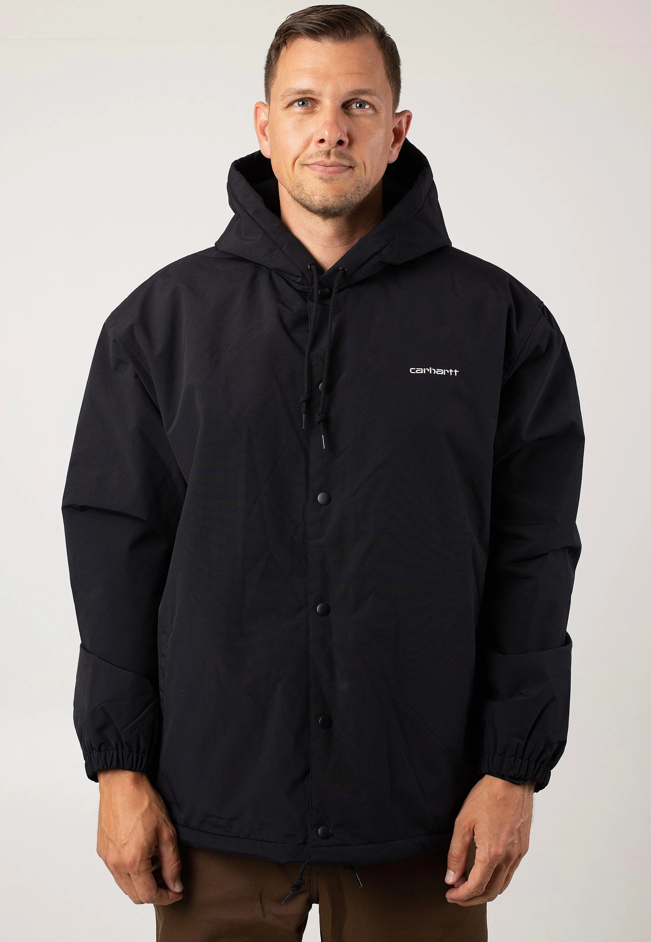 Carhartt WIP - Hooded Coach Black / White - Jacket Social Gathering