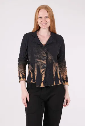 Weather Smart Look Weekend Ready Look Reverse Dye Blazer, Black/Ember