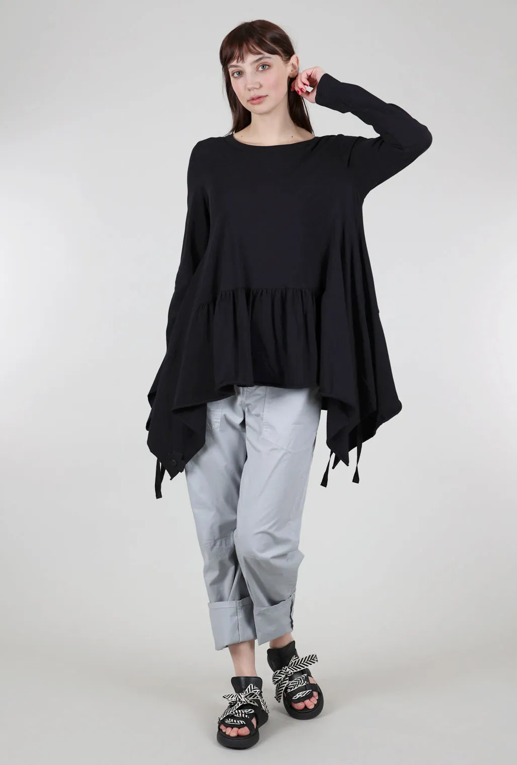 Ribbon Shirt, Black Vibrant Colors