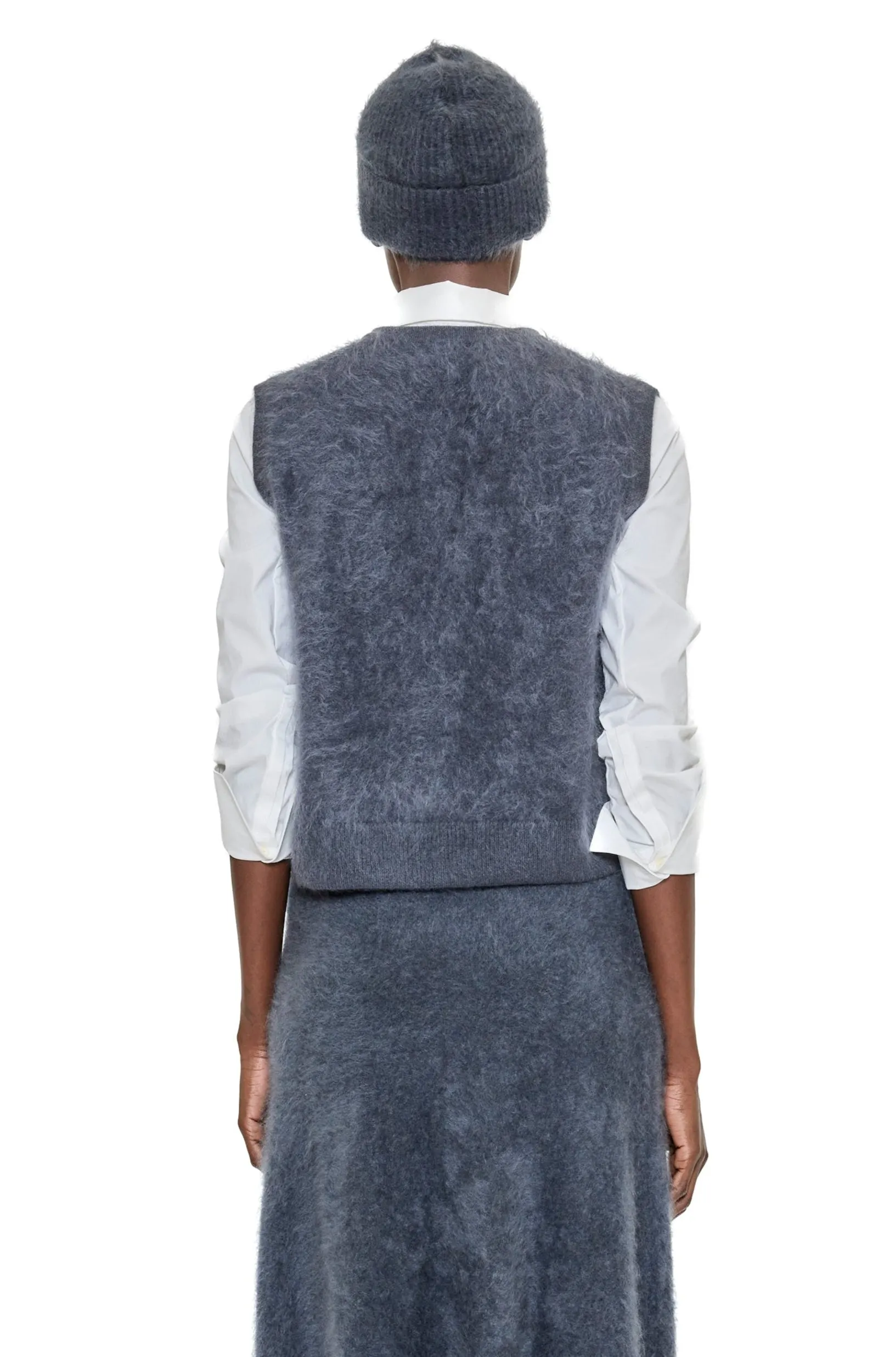 Riley Brushed Cashmere Vest Subtle Charm