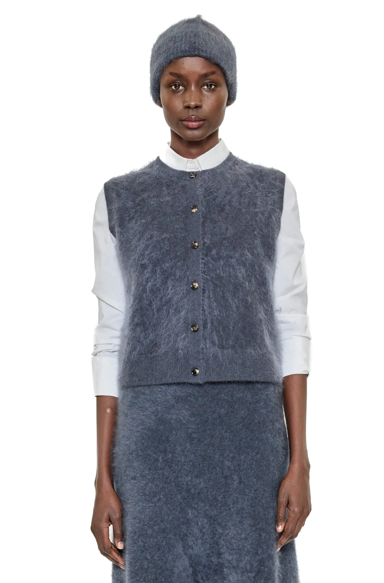 Riley Brushed Cashmere Vest Warm Touch Day To Night