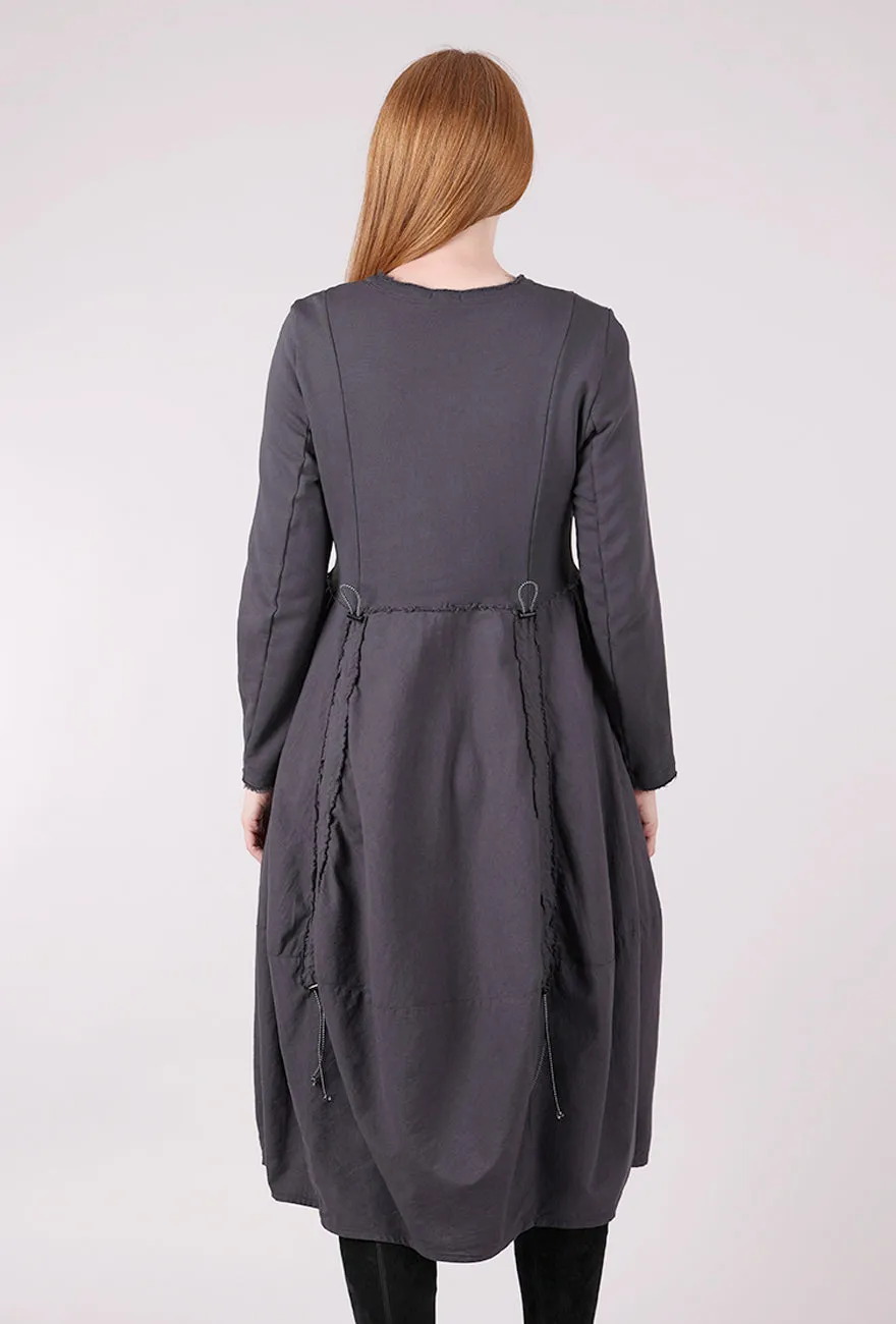 Ripcord Details Dress, Slate Versatile Duds